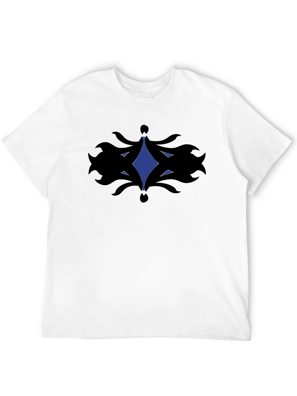 Abstract Graphic Tee - Black Cotton Comfort