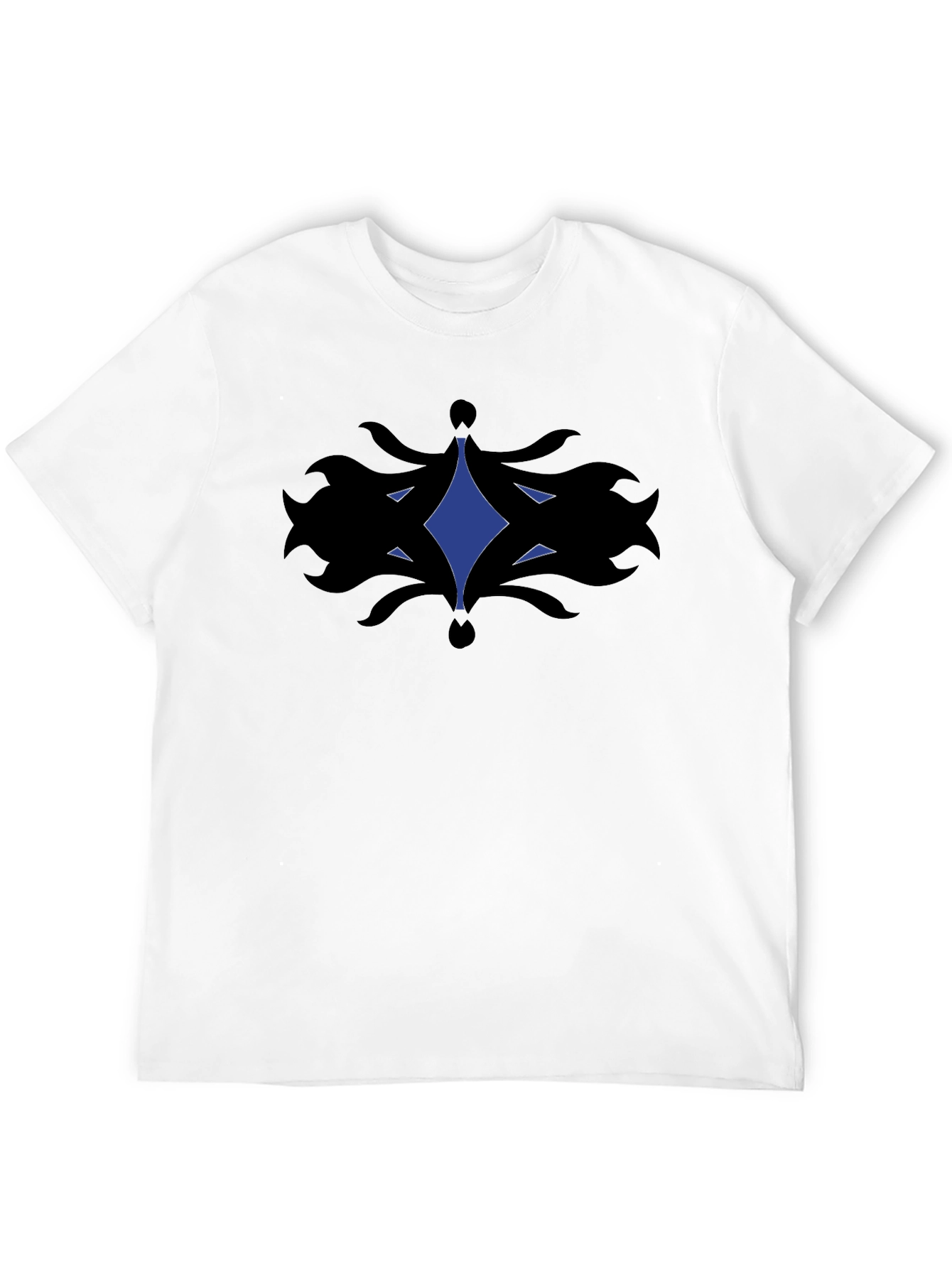 Abstract Graphic Tee - Black Cotton Comfort