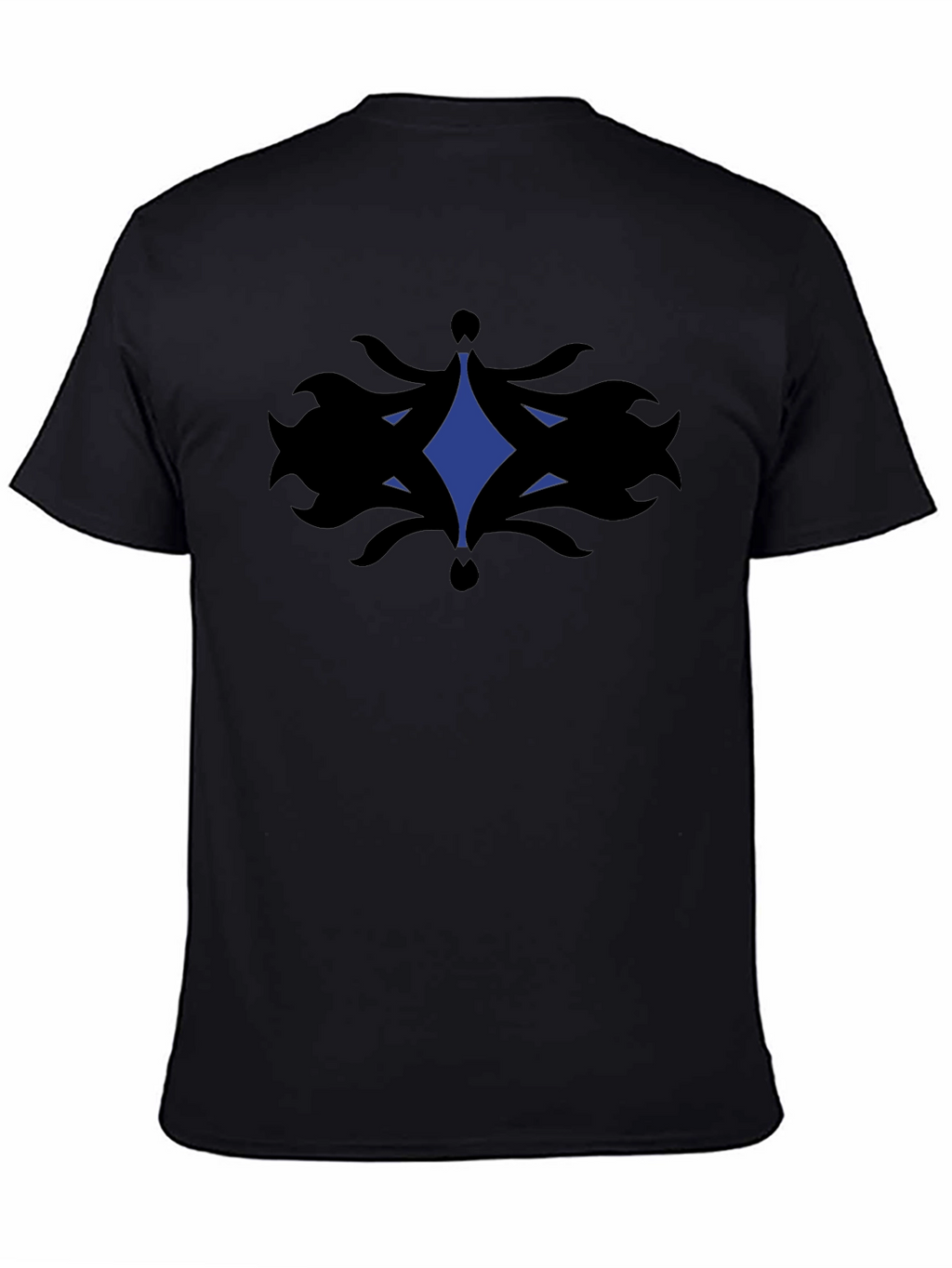 Abstract Graphic Tee - Black Cotton Comfort