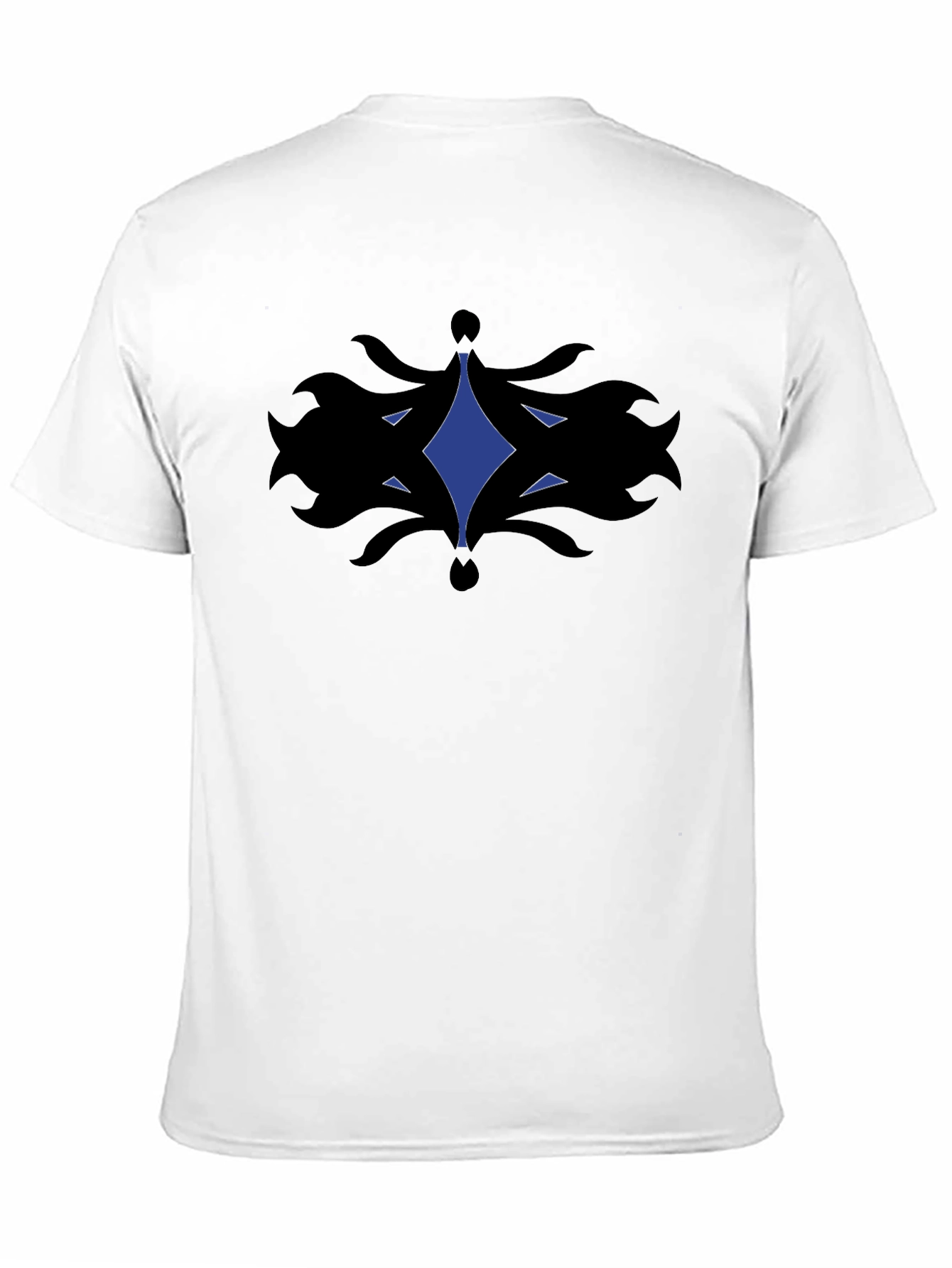 Abstract Graphic Tee - Black Cotton Comfort
