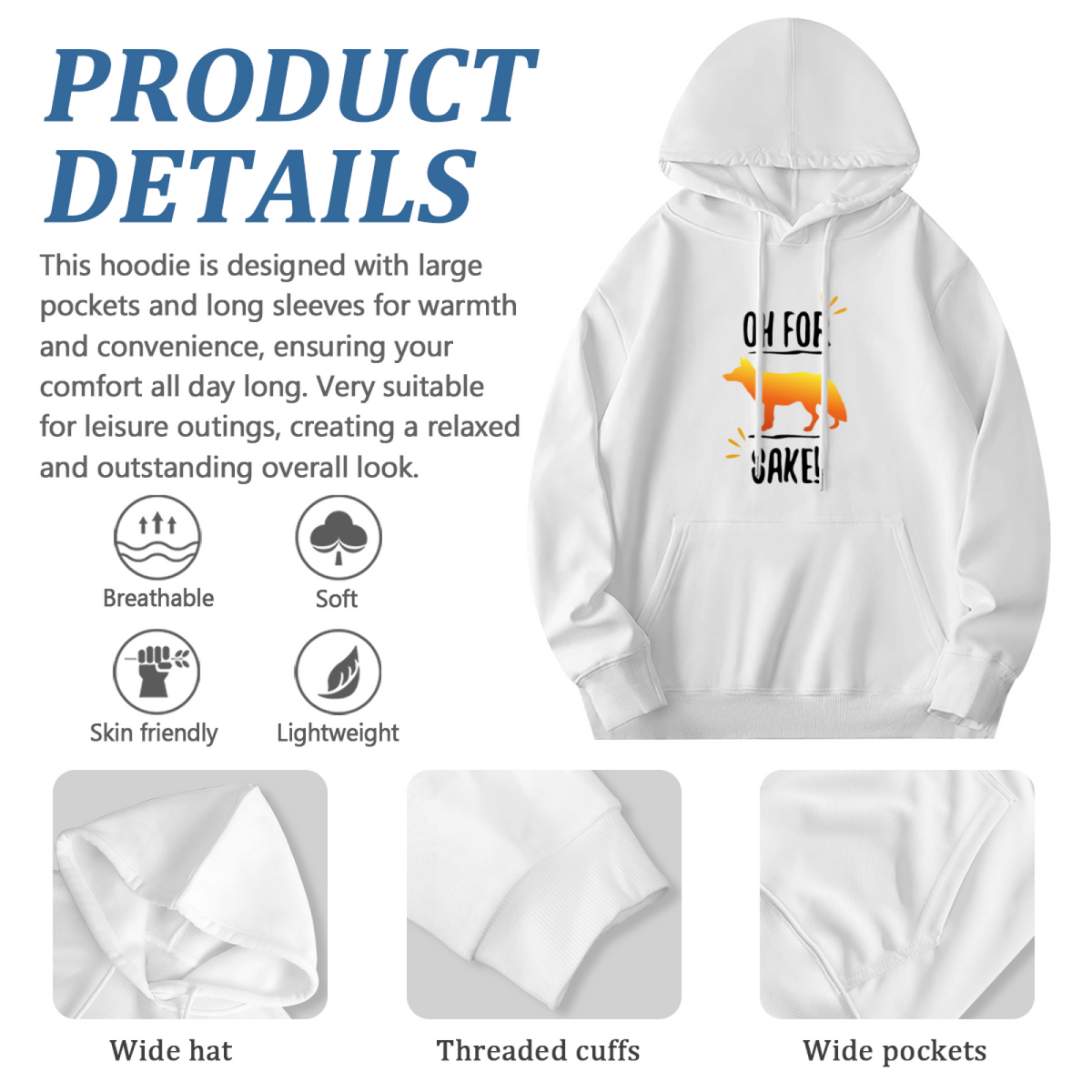 Artistic Graphic Hoodie - Premium Quality Sweatshirt #0575