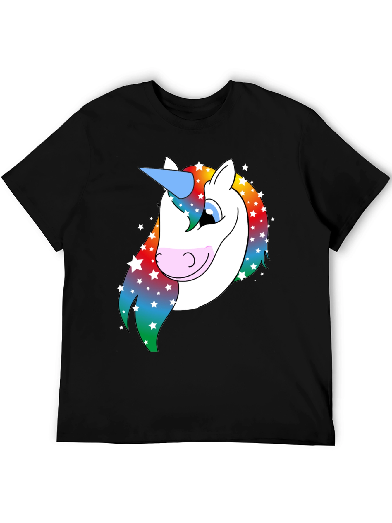 Unicorn Graphic T-Shirt - Rainbow Mane