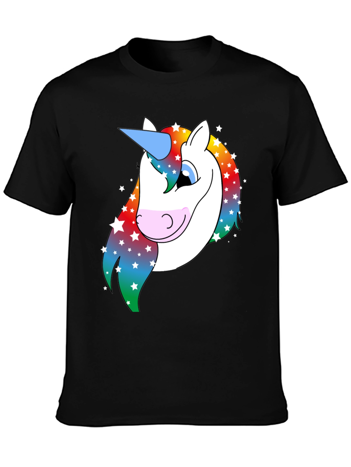 Unicorn Graphic T-Shirt - Rainbow Mane