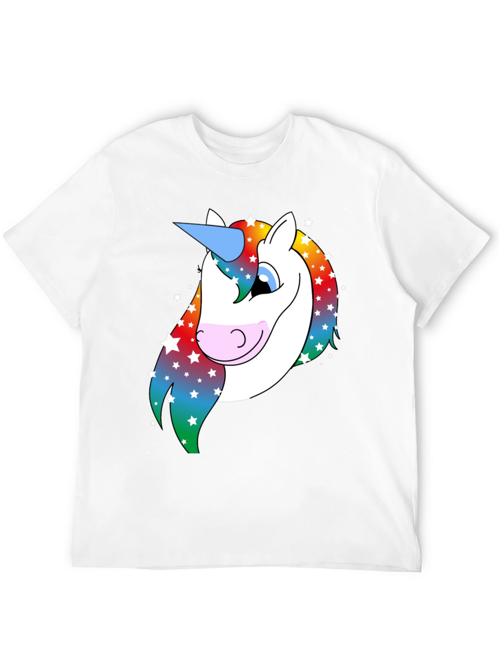 Unicorn Graphic T-Shirt - Rainbow Mane