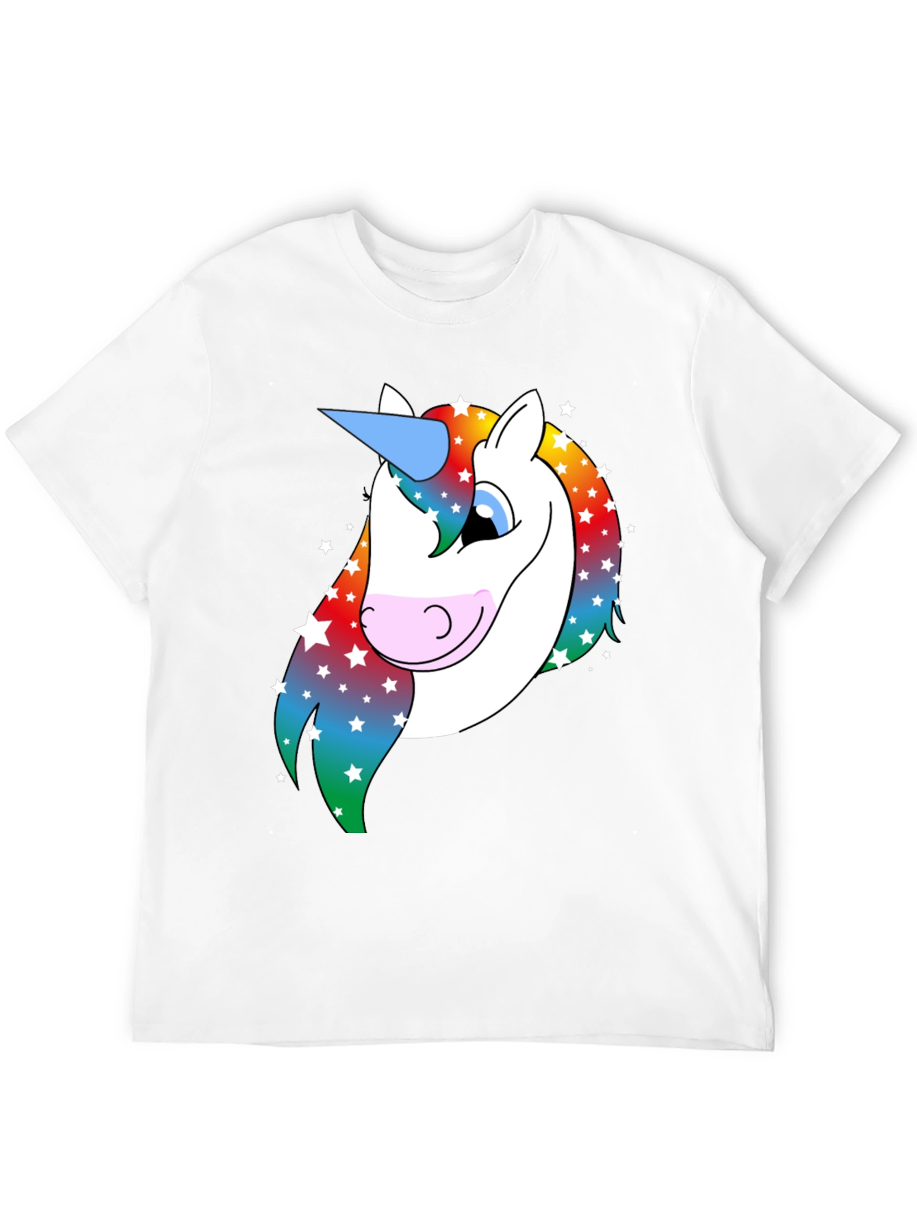 Unicorn Graphic T-Shirt - Rainbow Mane