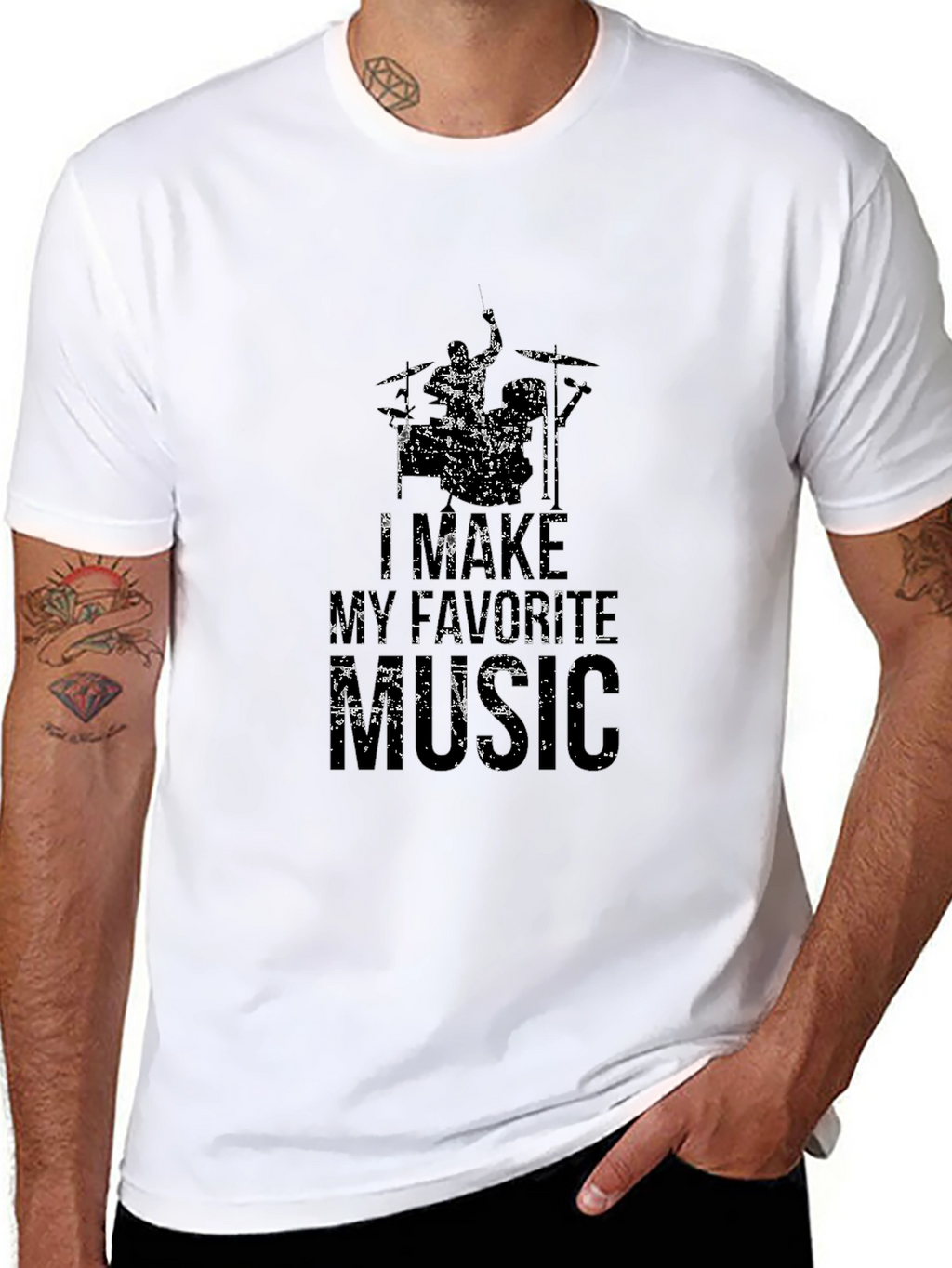 I Make My Favorite Music Black T-Shirt