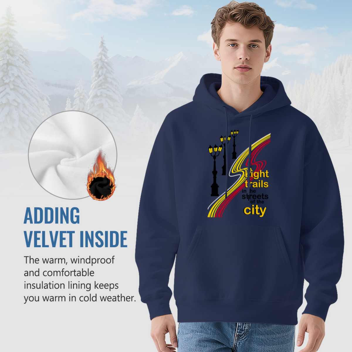 Urban Streetwear Hoodie - Bold Graphic Design Sweatshirt #0536