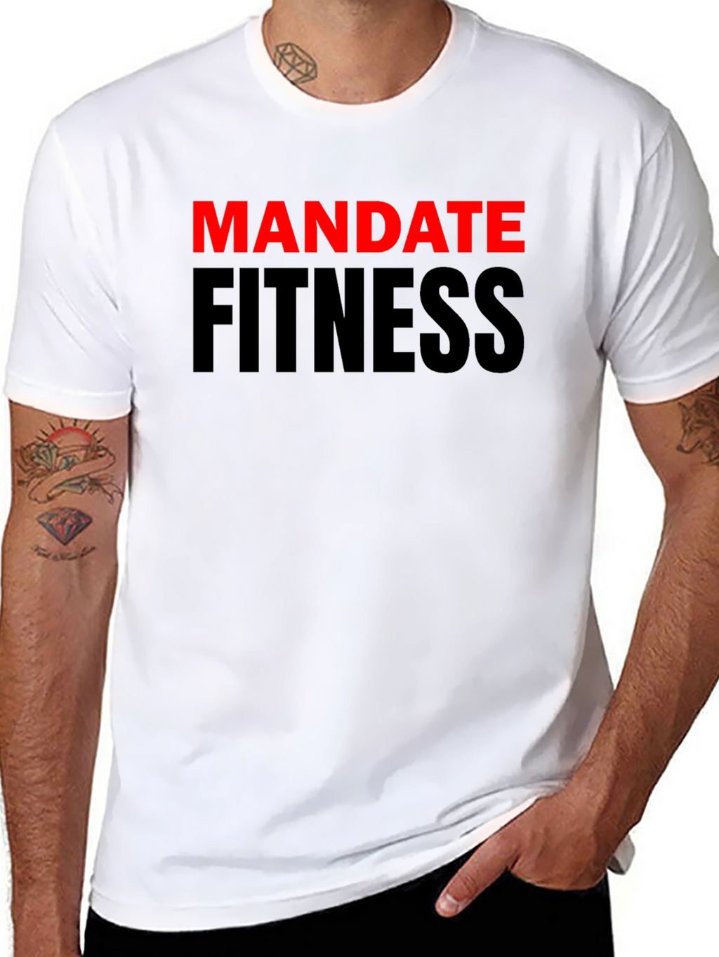 Mandate Fitness Black Graphic T-Shirt
