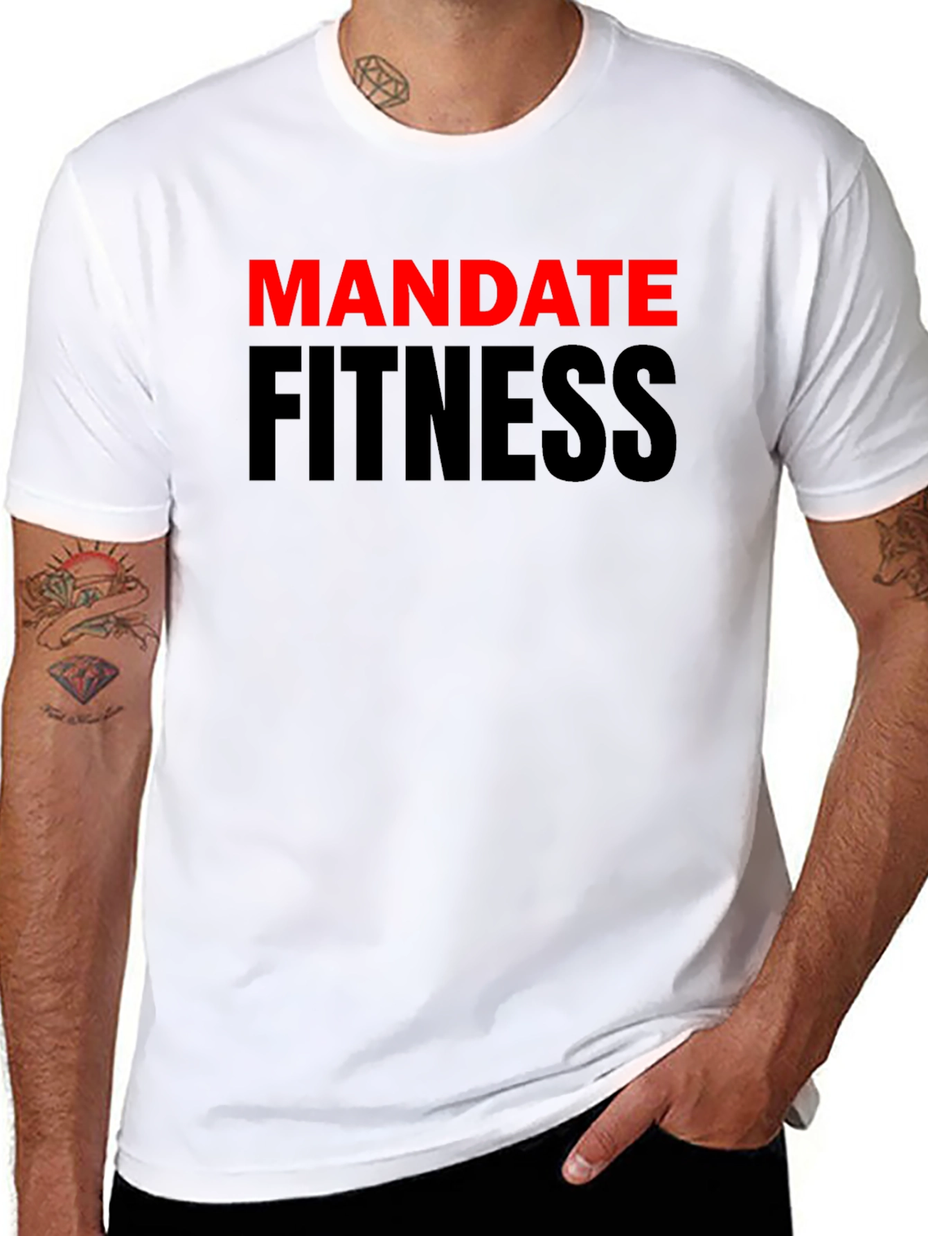 Mandate Fitness Black Graphic T-Shirt