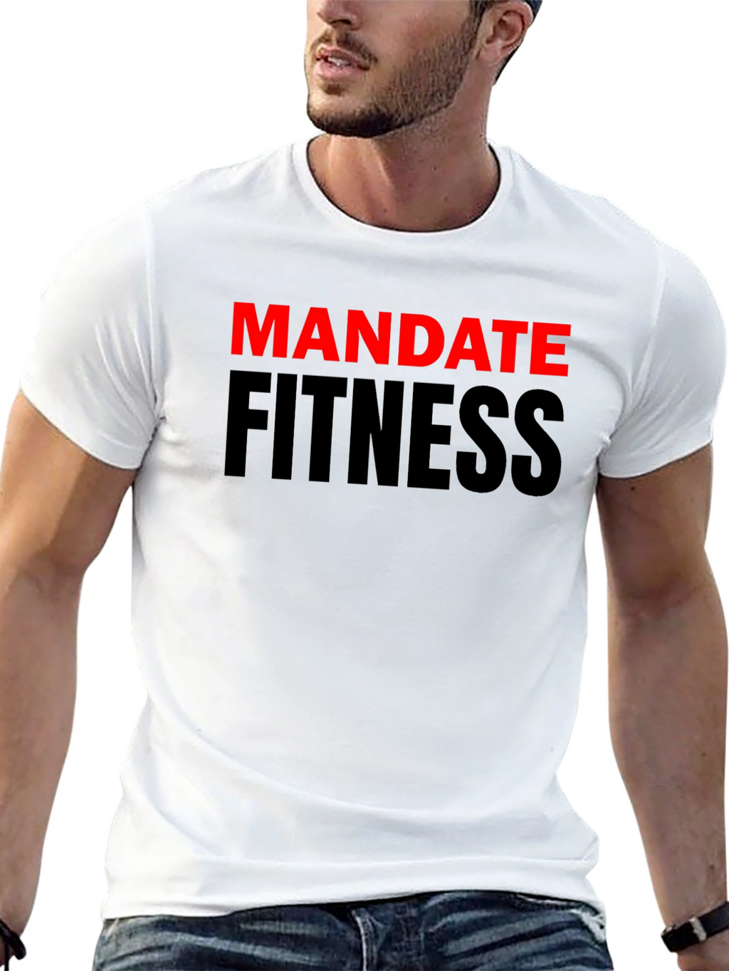 Mandate Fitness Black Graphic T-Shirt