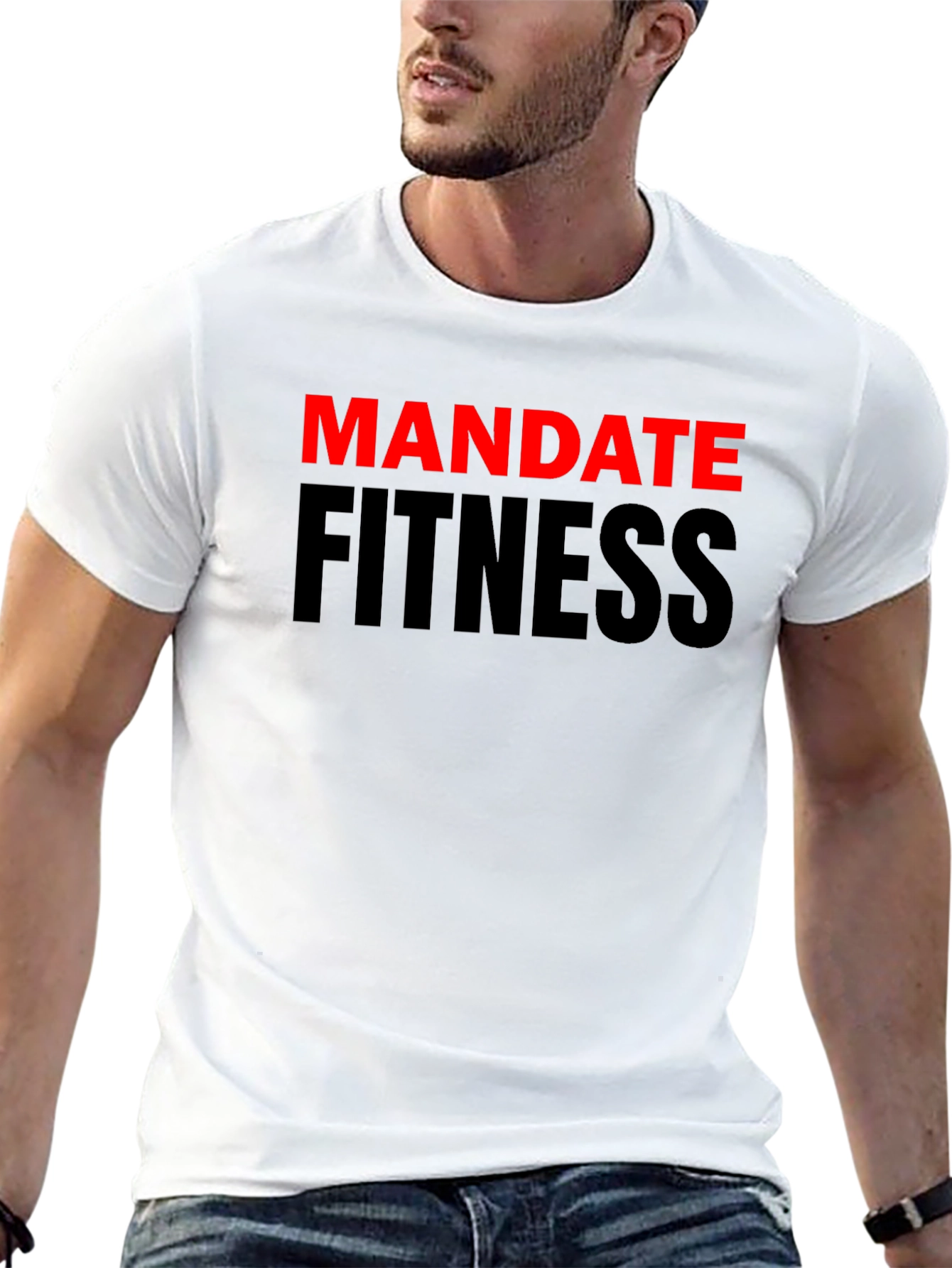 Mandate Fitness Black Graphic T-Shirt