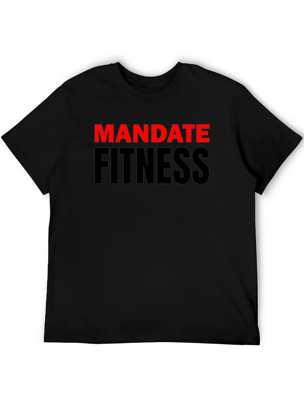 Mandate Fitness Black Graphic T-Shirt
