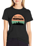 Glacier National Park Montana Camping T-Shirt