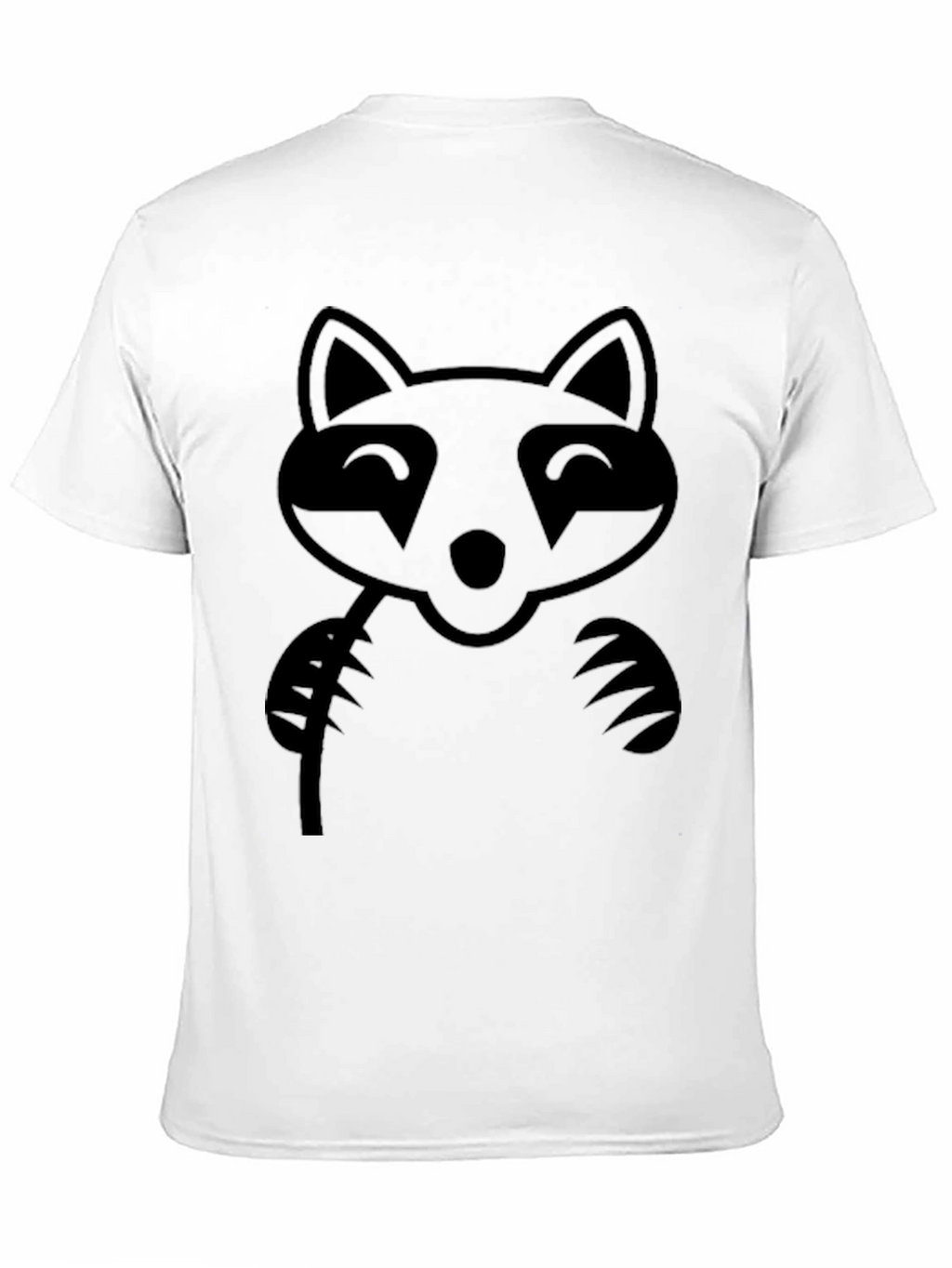 Black Raccoon Graphic T-Shirt - Unisex Casual Wear