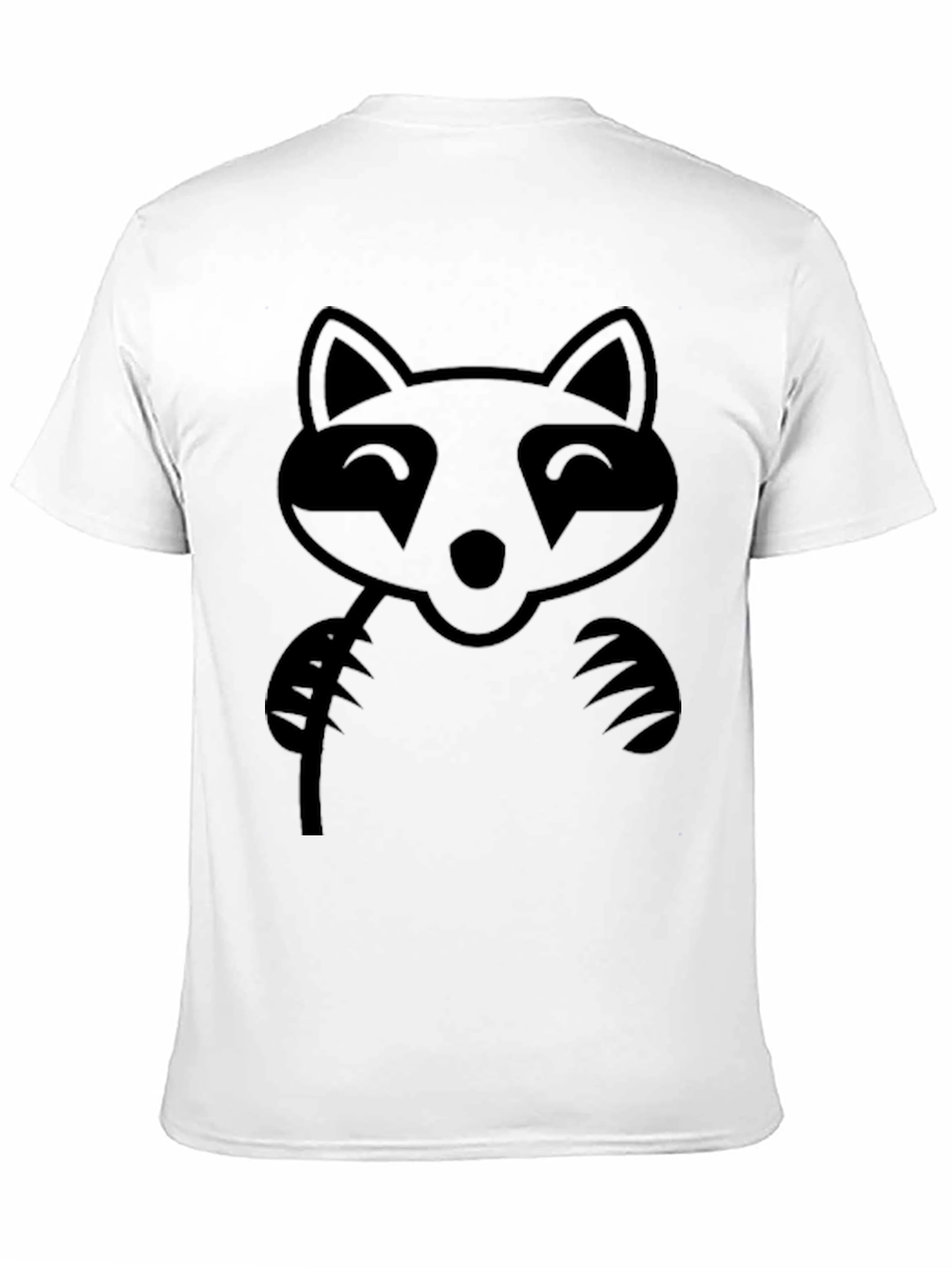Black Raccoon Graphic T-Shirt - Unisex Casual Wear