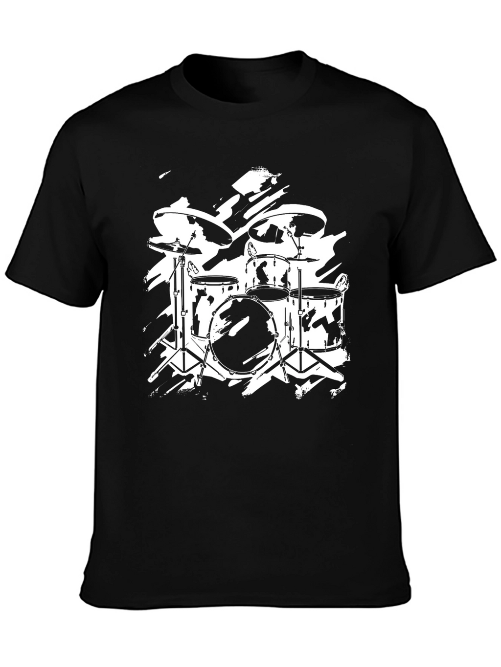 Drum Kit Graphic T-Shirt - Rock Band Style