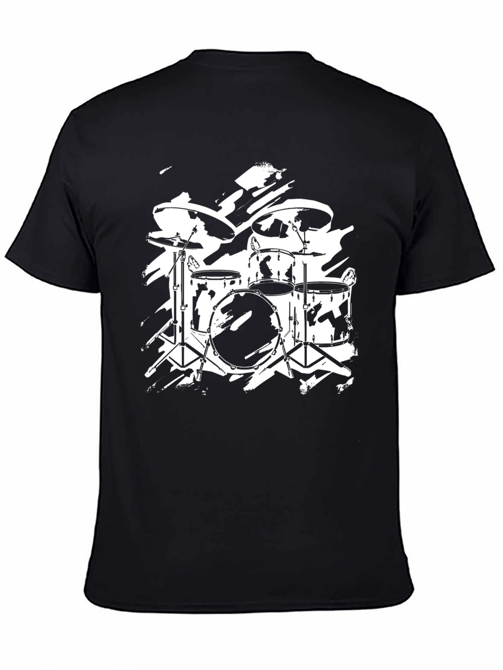 Drum Kit Graphic T-Shirt - Rock Band Style