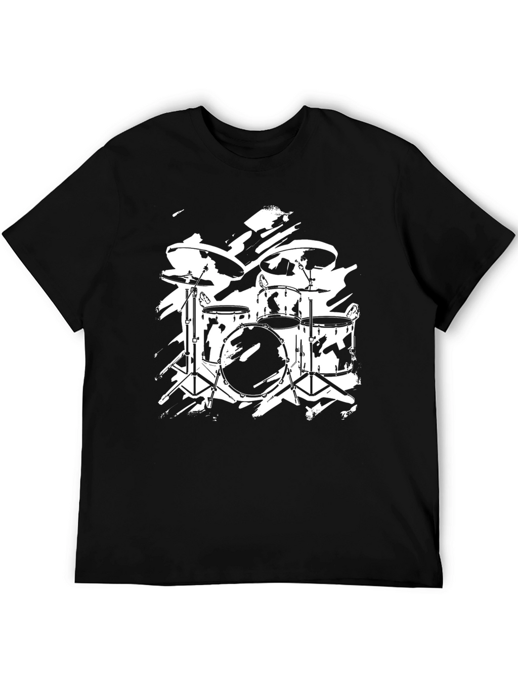 Drum Kit Graphic T-Shirt - Rock Band Style