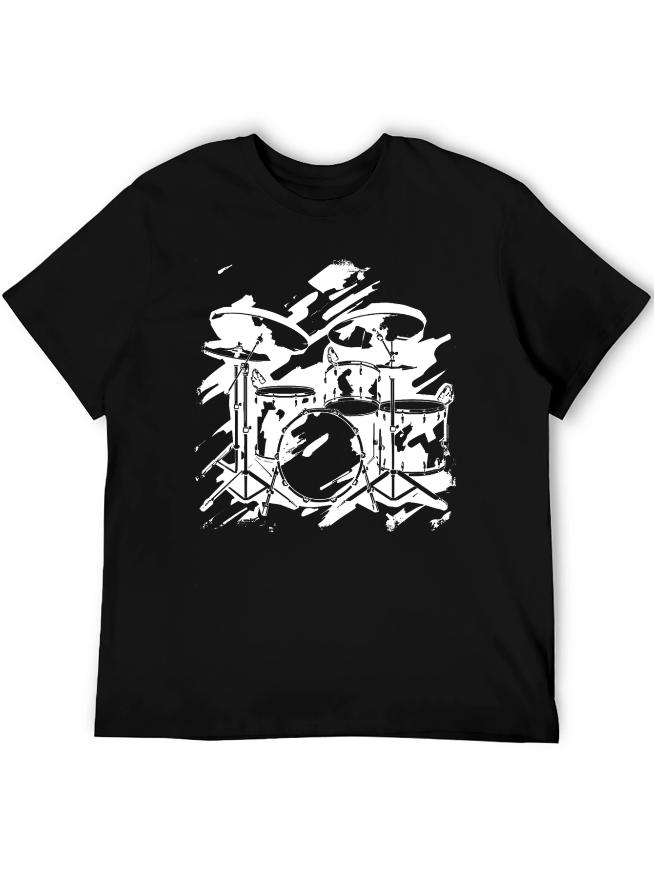 Drum Kit Graphic T-Shirt - Rock Band Style