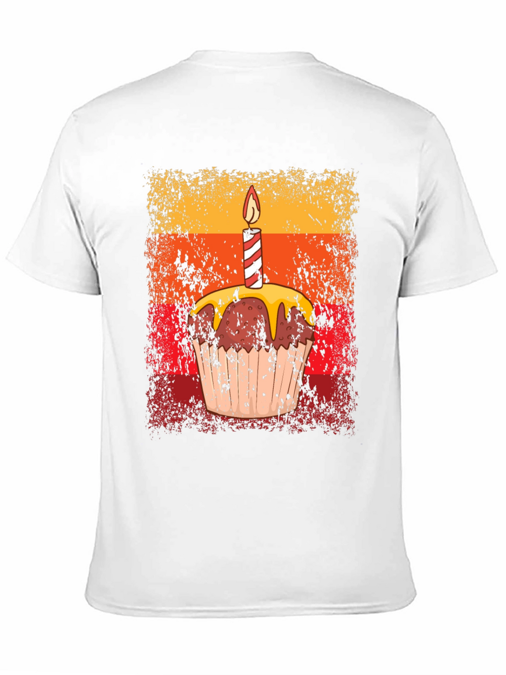 Birthday Cupcake Graphic Tee - Novelty T-Shirt