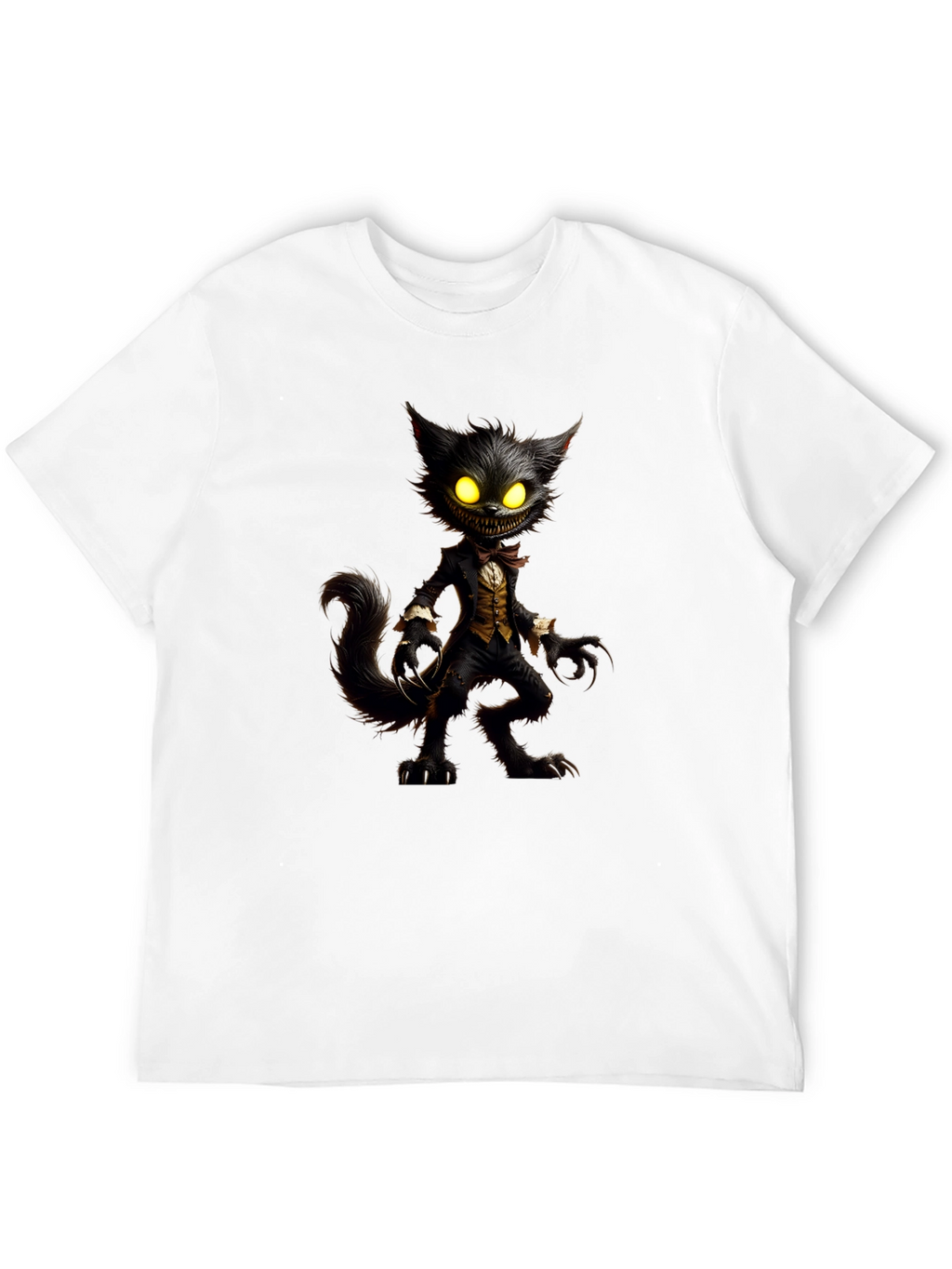 Creepy Cat T-Shirt - Unique Graphic Tee