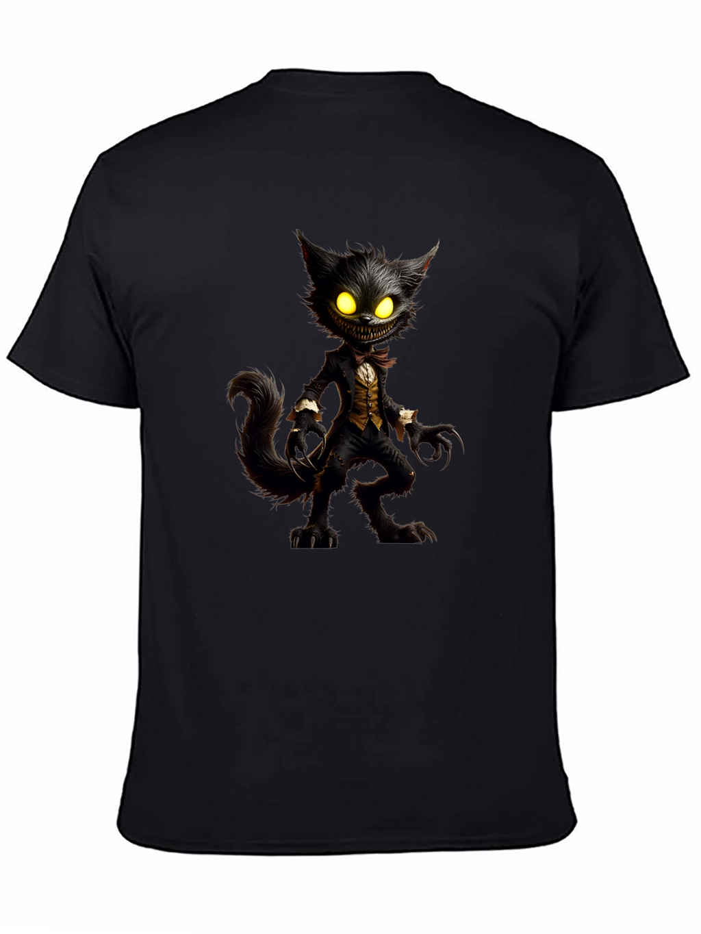 Creepy Cat T-Shirt - Unique Graphic Tee