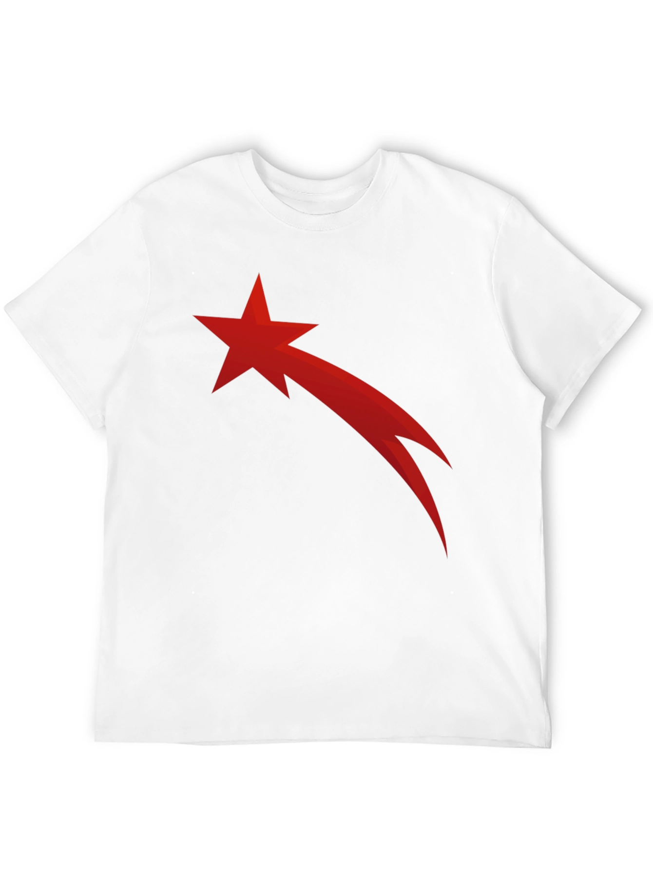 Red Comet Star Black T-Shirt