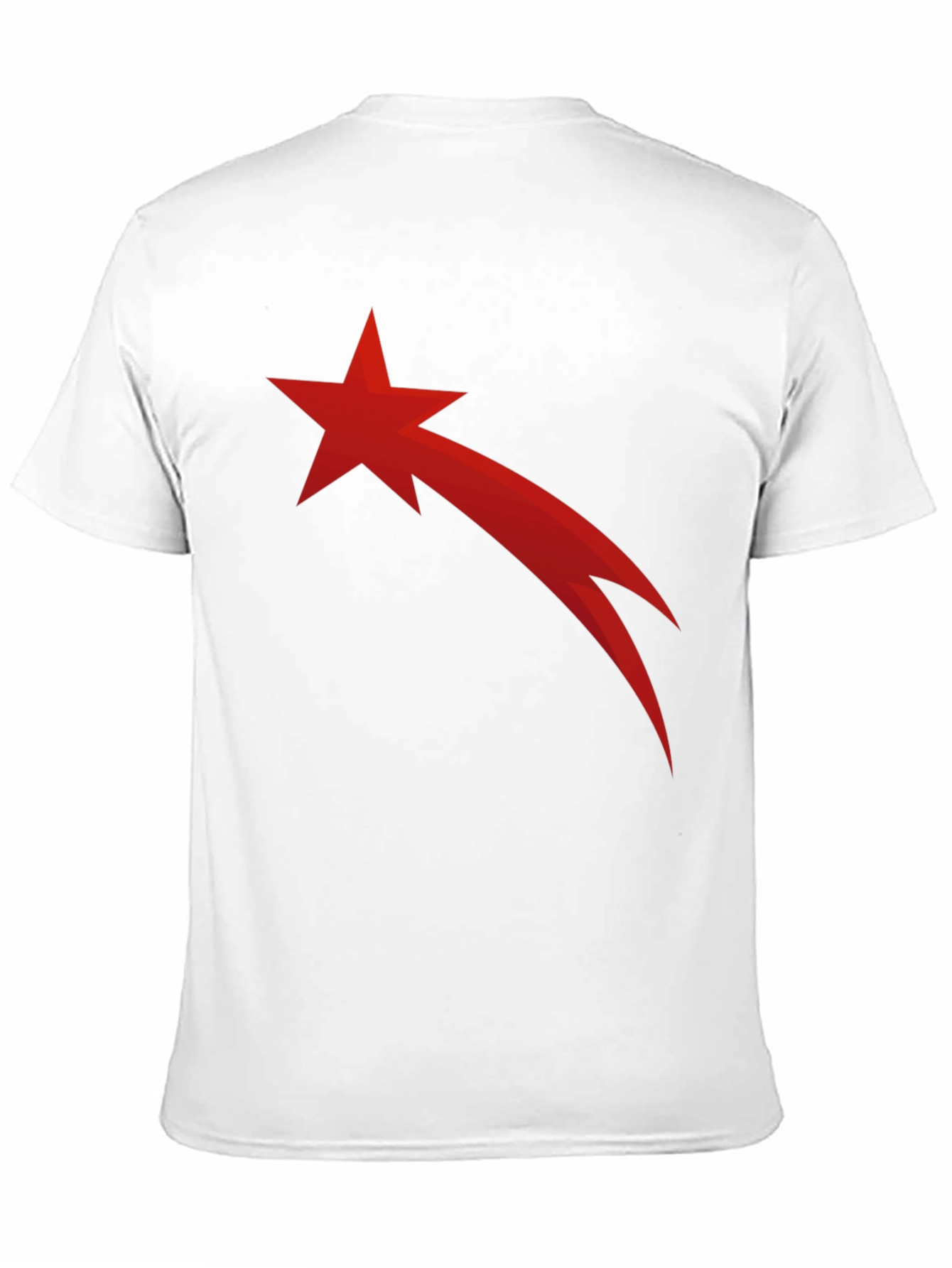 Red Comet Star Black T-Shirt