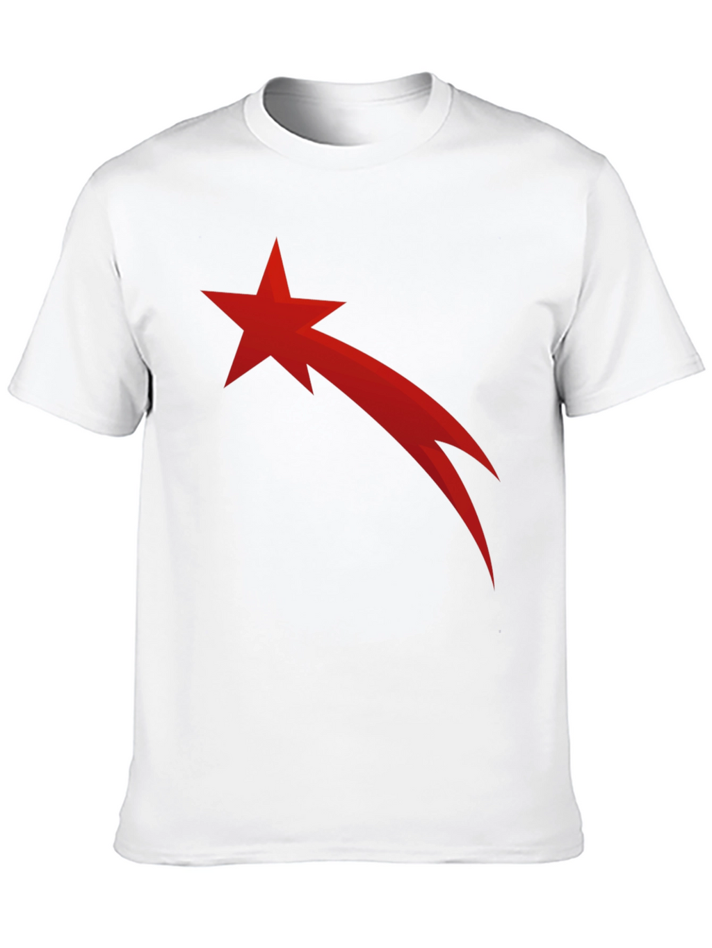 Red Comet Star Black T-Shirt