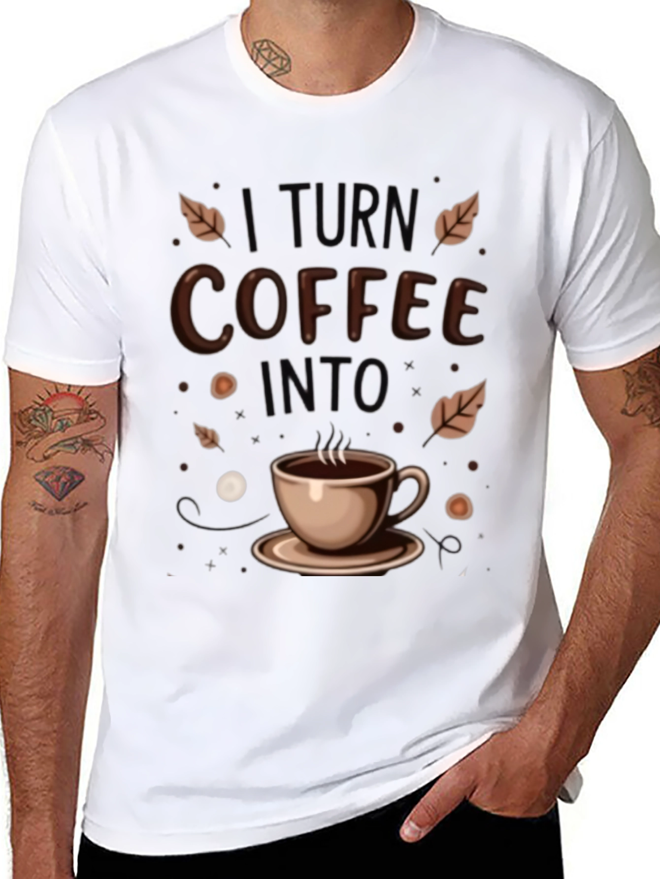 Coffee Conversion Tee - Mens Black T-Shirt