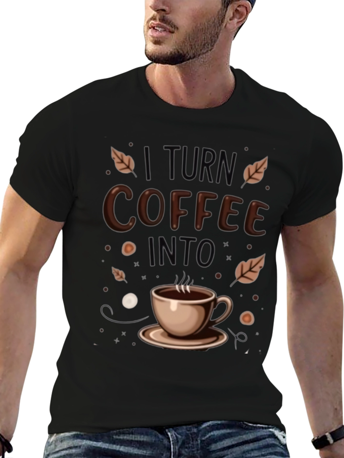 Coffee Conversion Tee - Mens Black T-Shirt