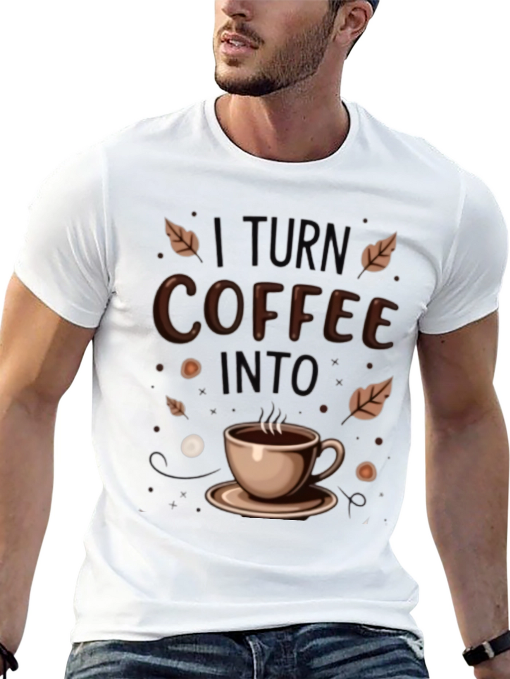 Coffee Conversion Tee - Mens Black T-Shirt