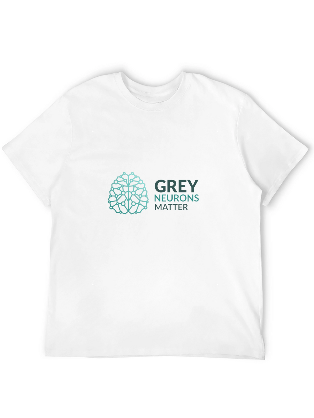 Grey Neurons Matter Graphic T-Shirt - Black