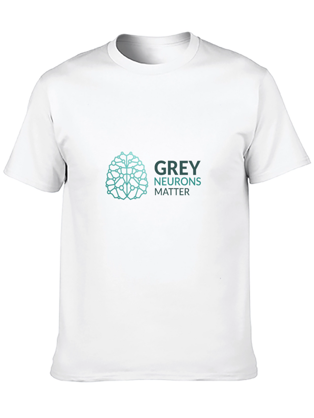 Grey Neurons Matter Graphic T-Shirt - Black