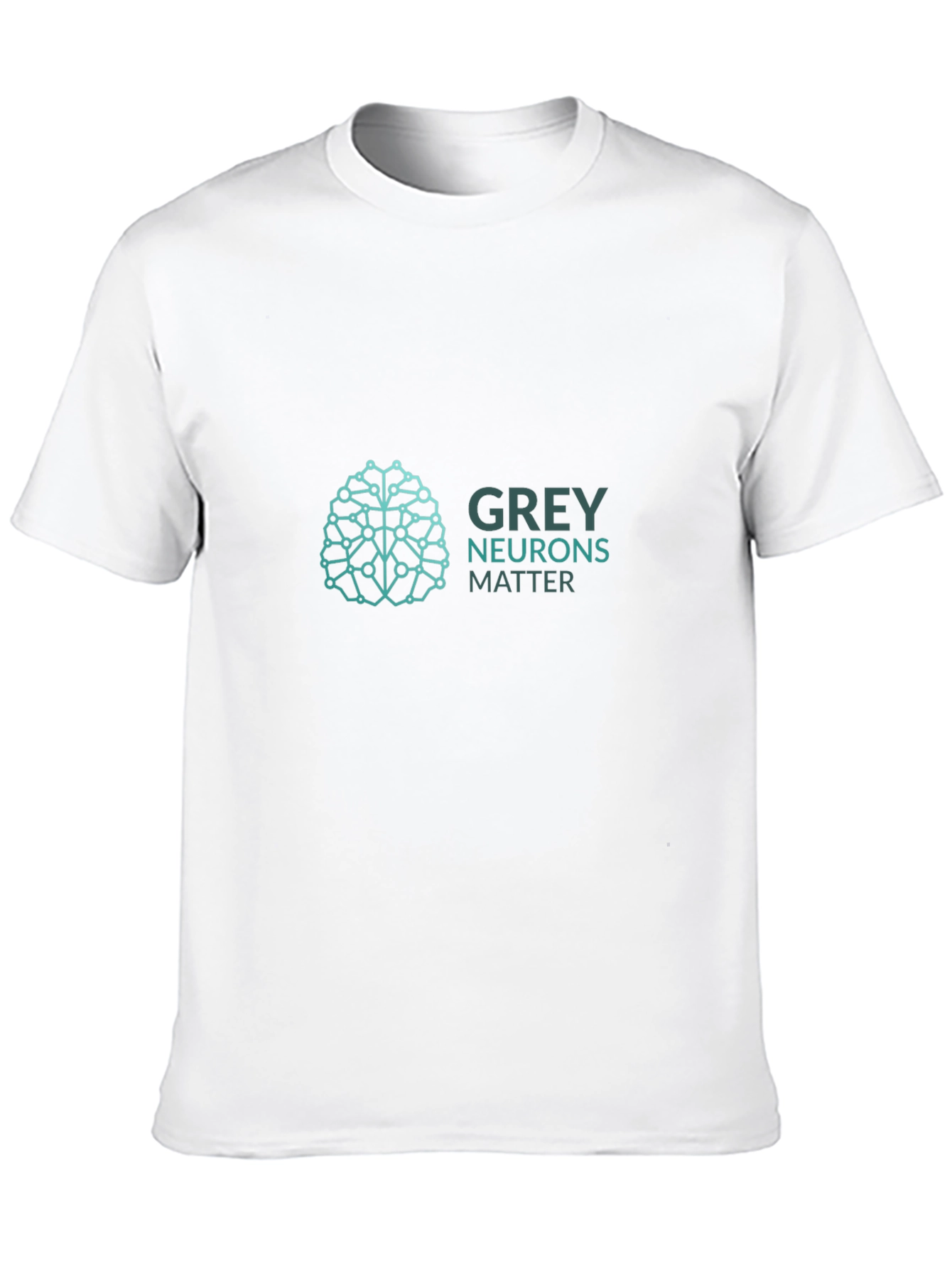 Grey Neurons Matter Graphic T-Shirt - Black