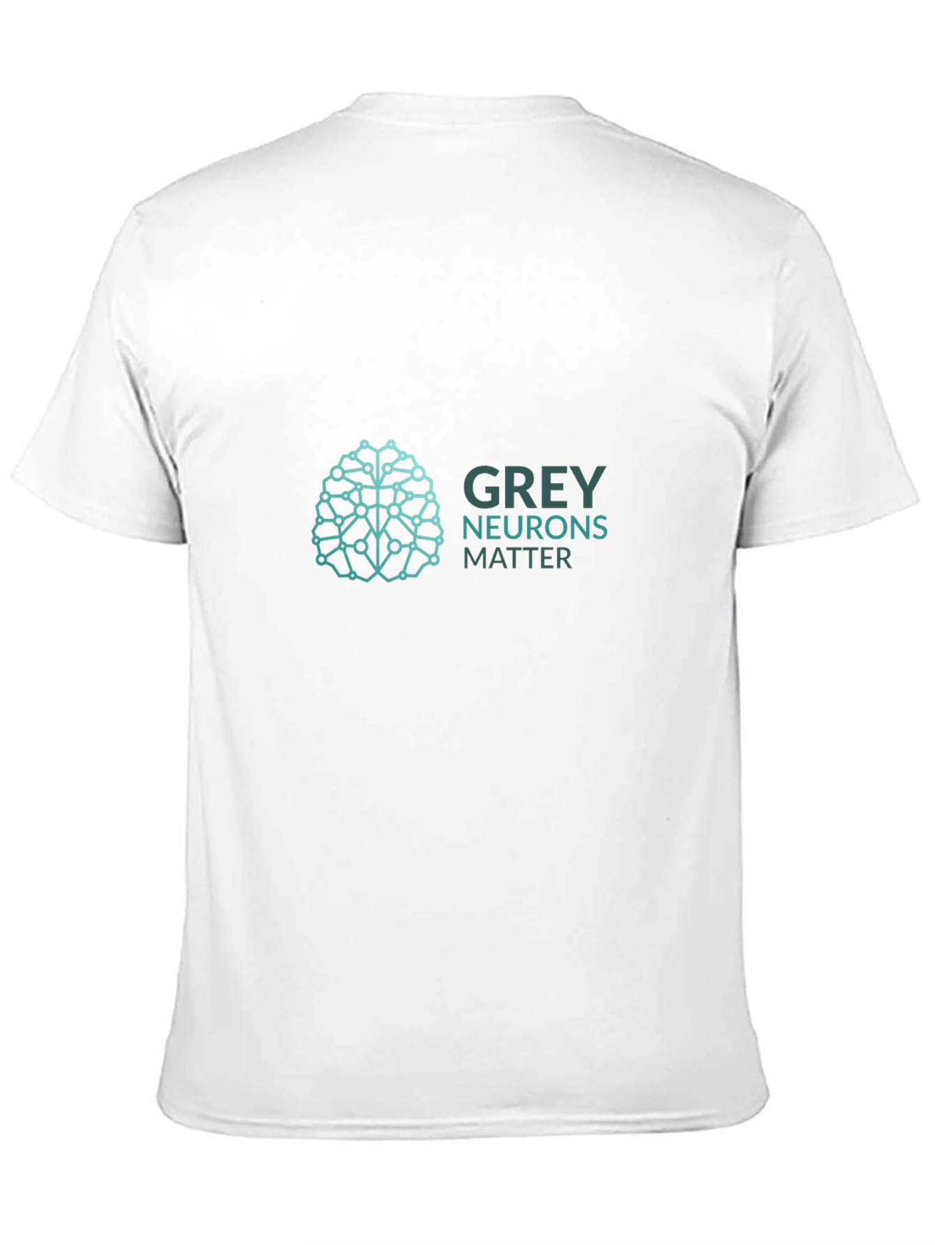 Grey Neurons Matter Graphic T-Shirt - Black