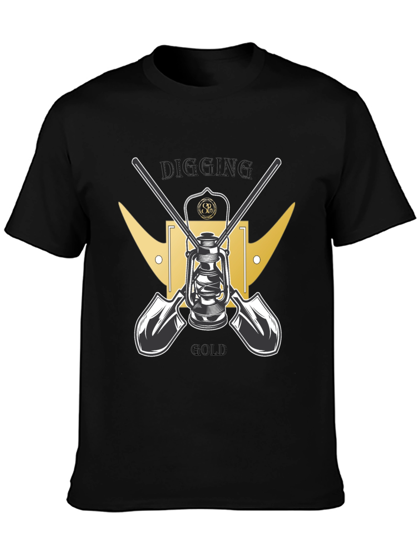 Digging for Gold Black T-Shirt