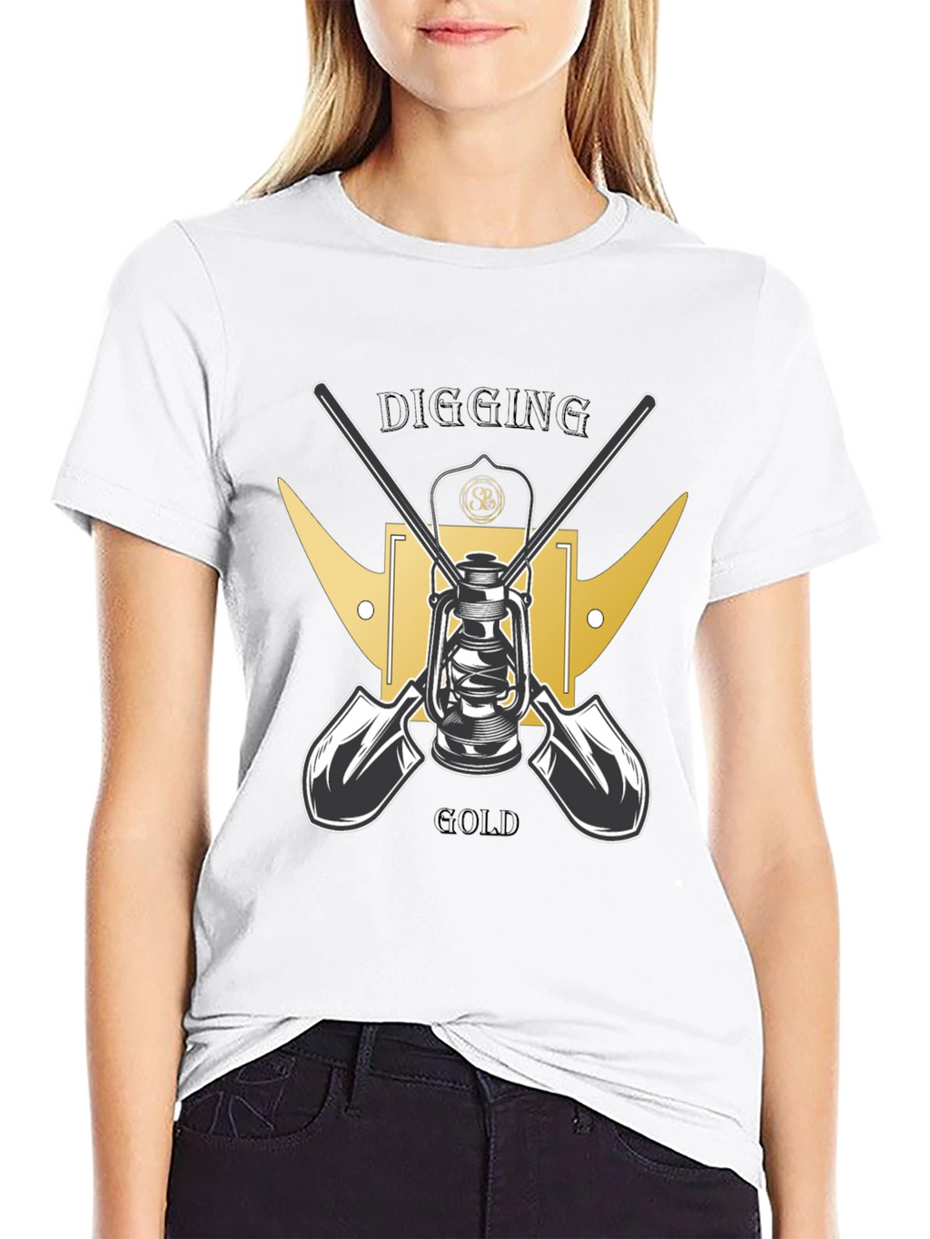 Digging for Gold Black T-Shirt