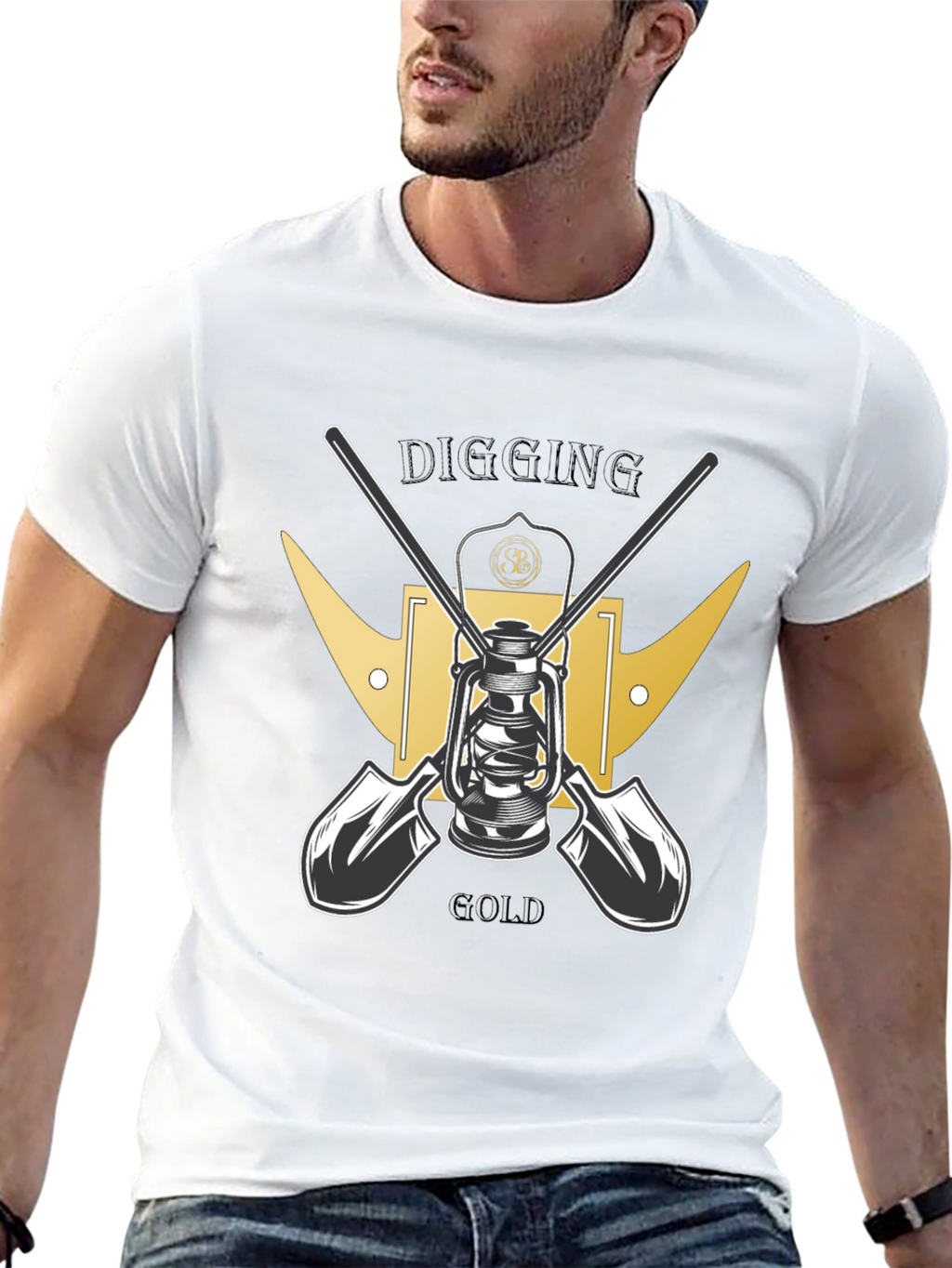 Digging for Gold Black T-Shirt