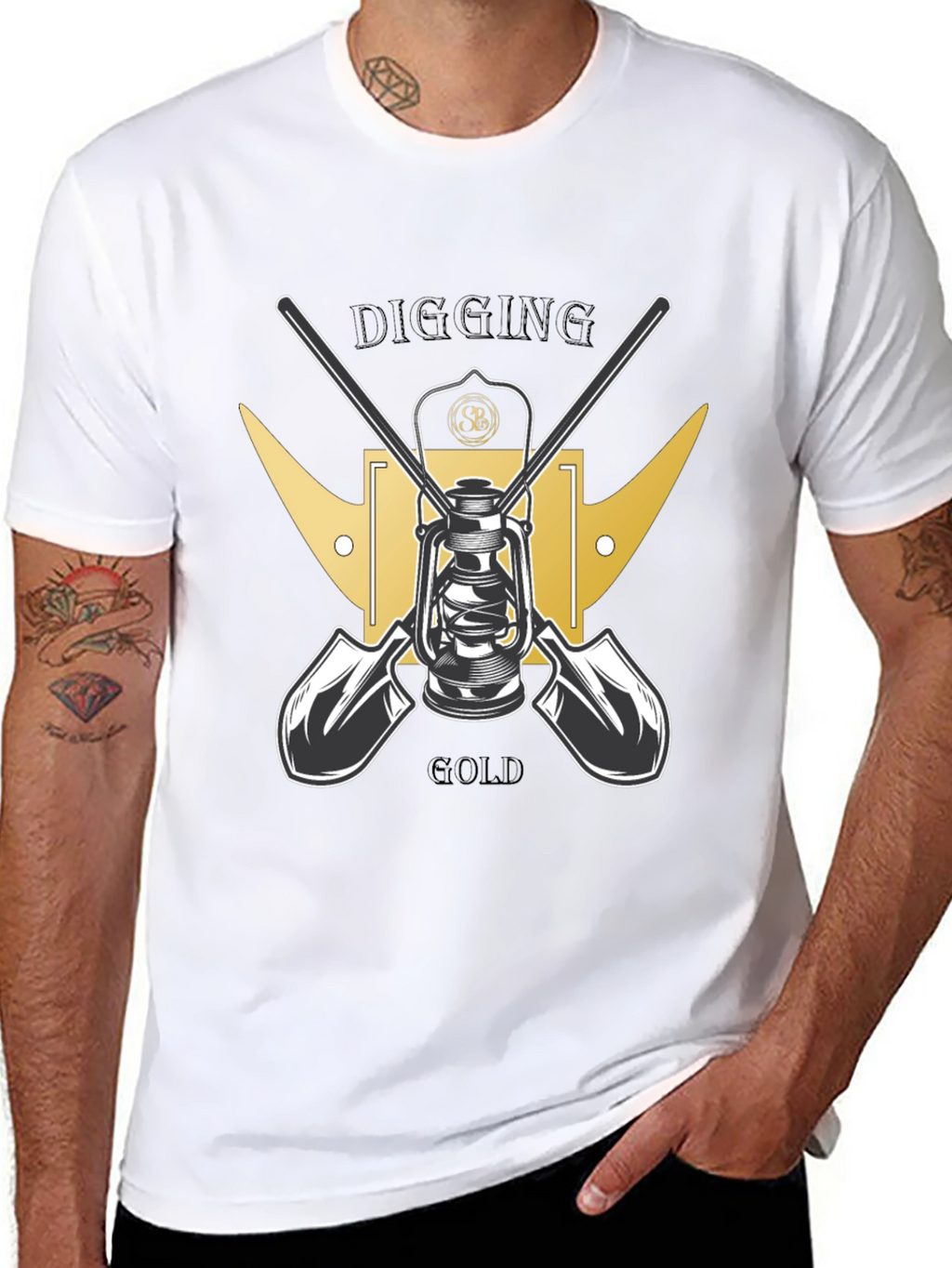 Digging for Gold Black T-Shirt