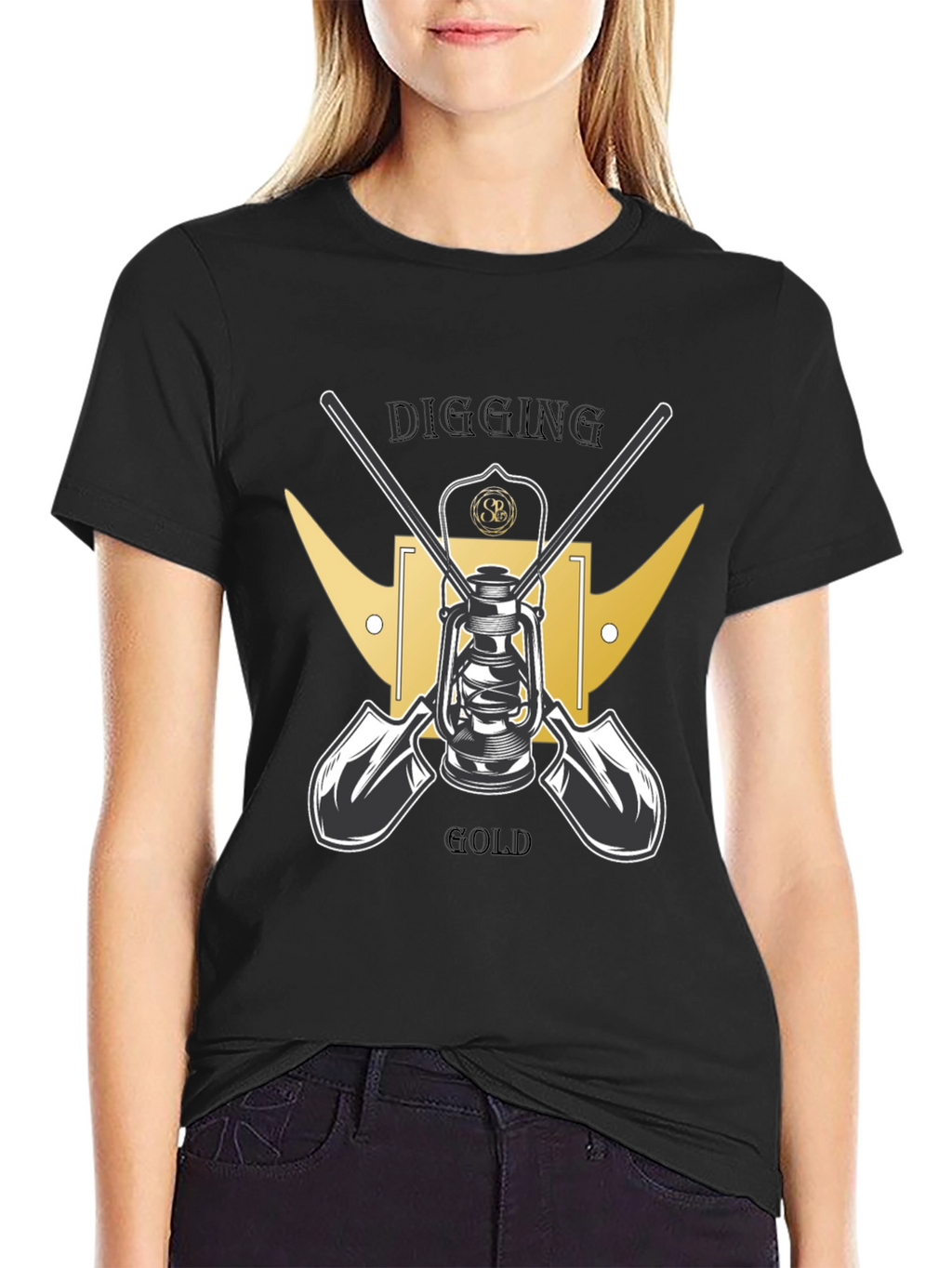 Digging for Gold Black T-Shirt