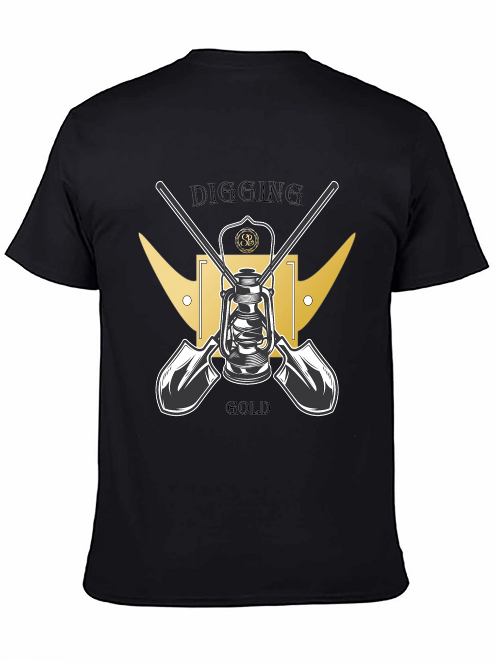 Digging for Gold Black T-Shirt