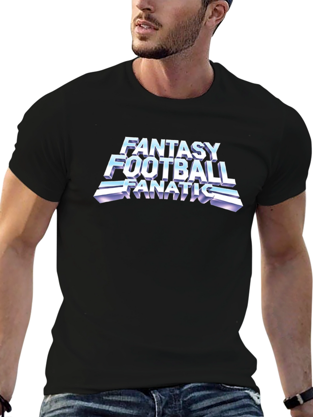 Fantasy Football Fanatic Black T-Shirt
