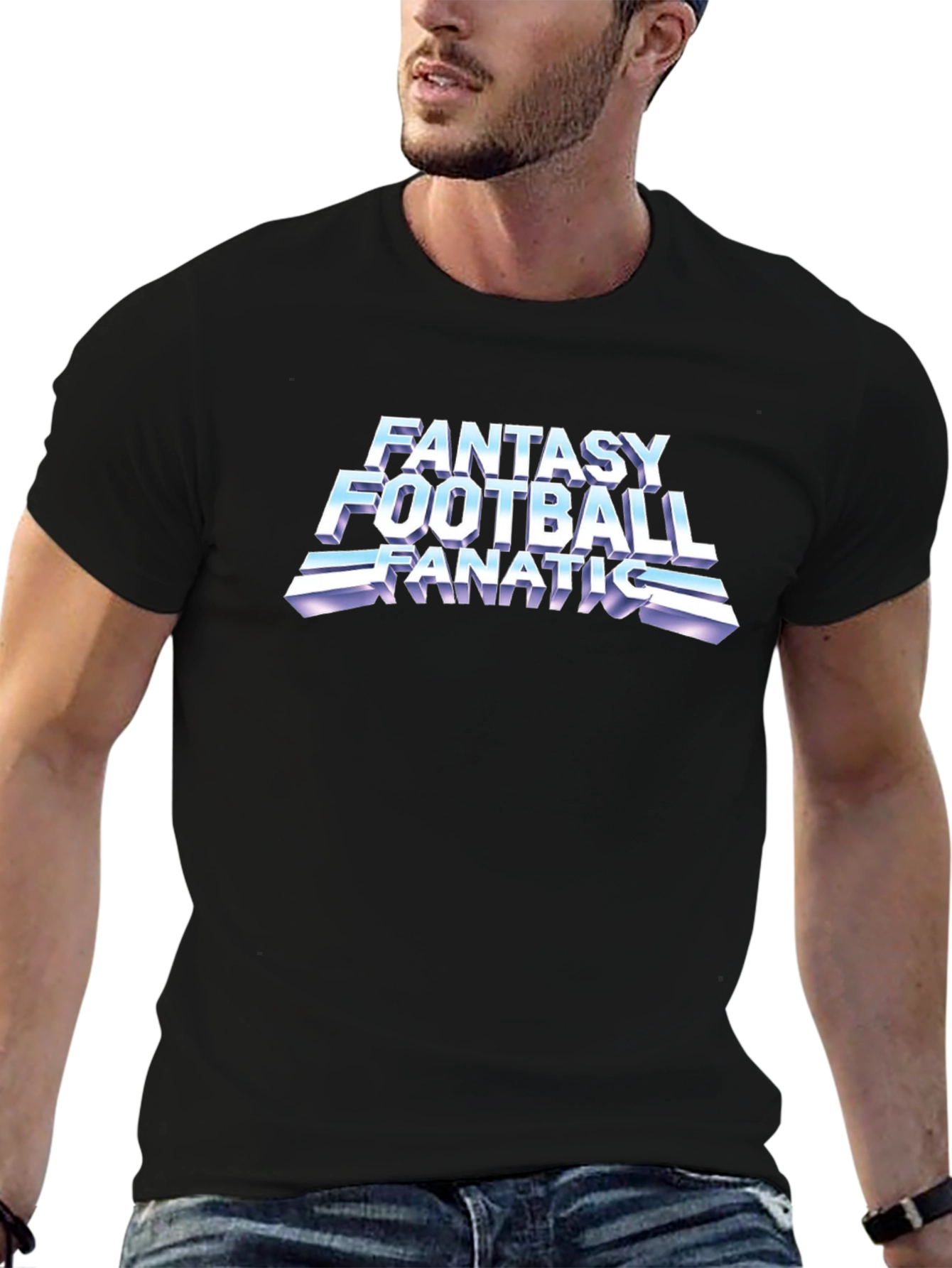 Fantasy Football Fanatic Black T-Shirt