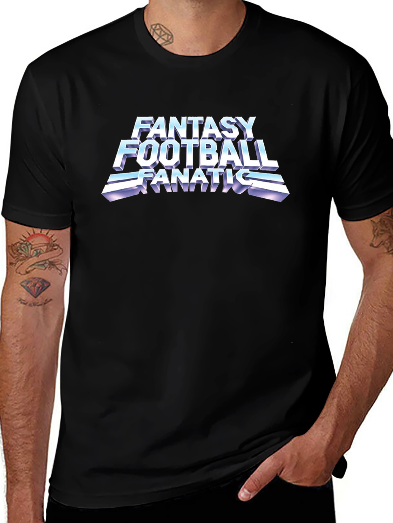 Fantasy Football Fanatic Black T-Shirt