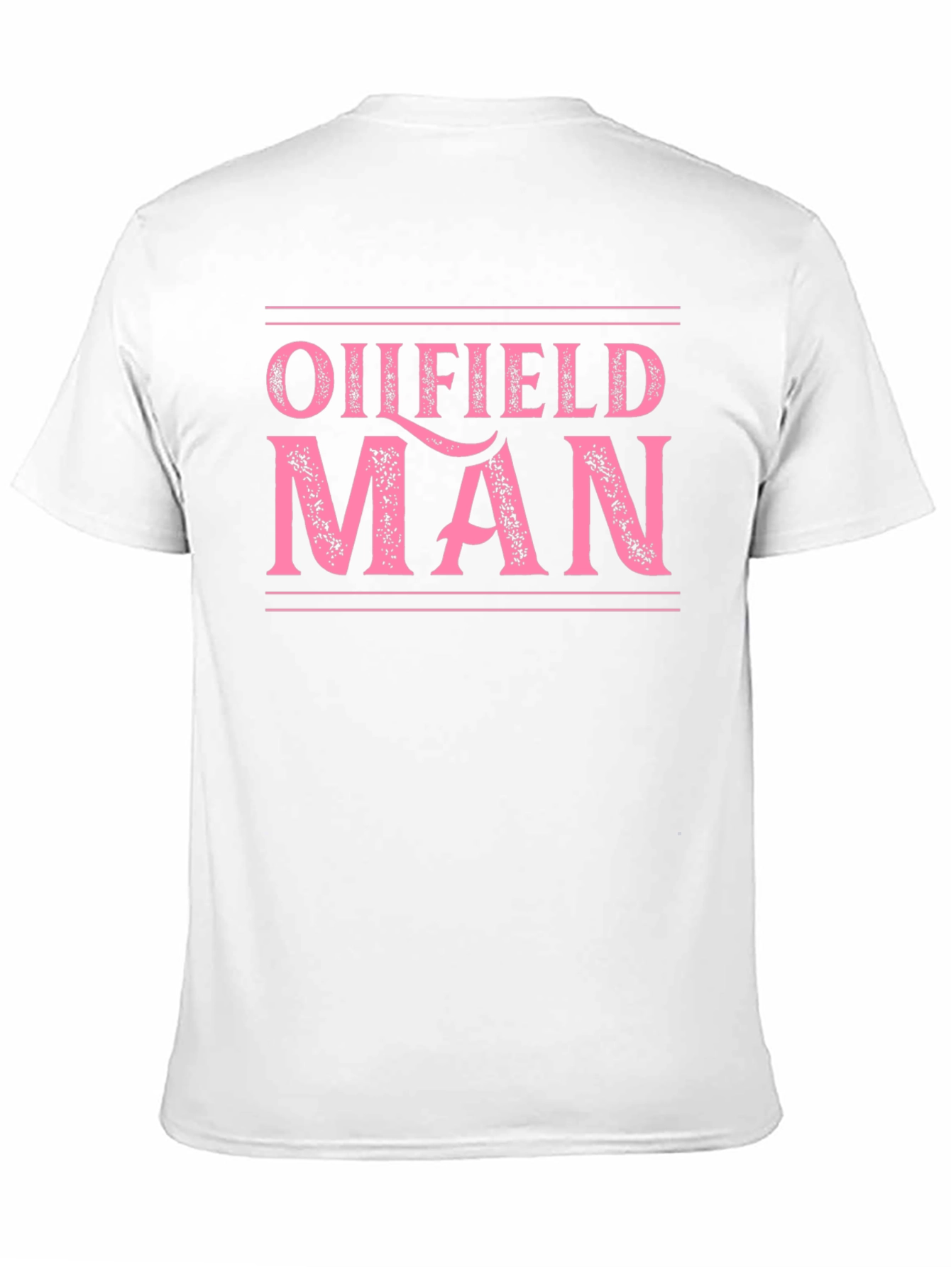 Oilfield Man Graphic Tee - Black Cotton T-Shirt