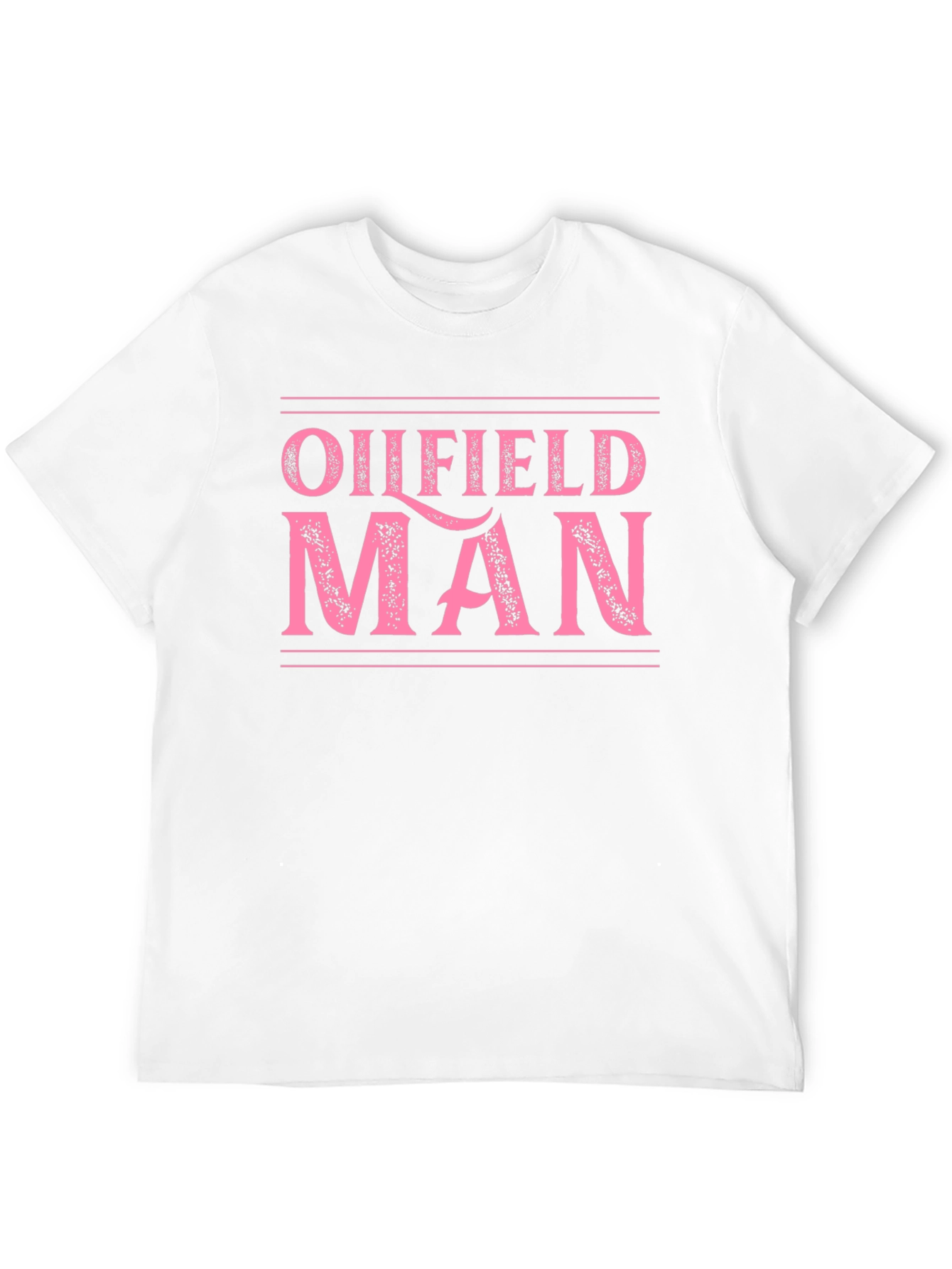 Oilfield Man Graphic Tee - Black Cotton T-Shirt