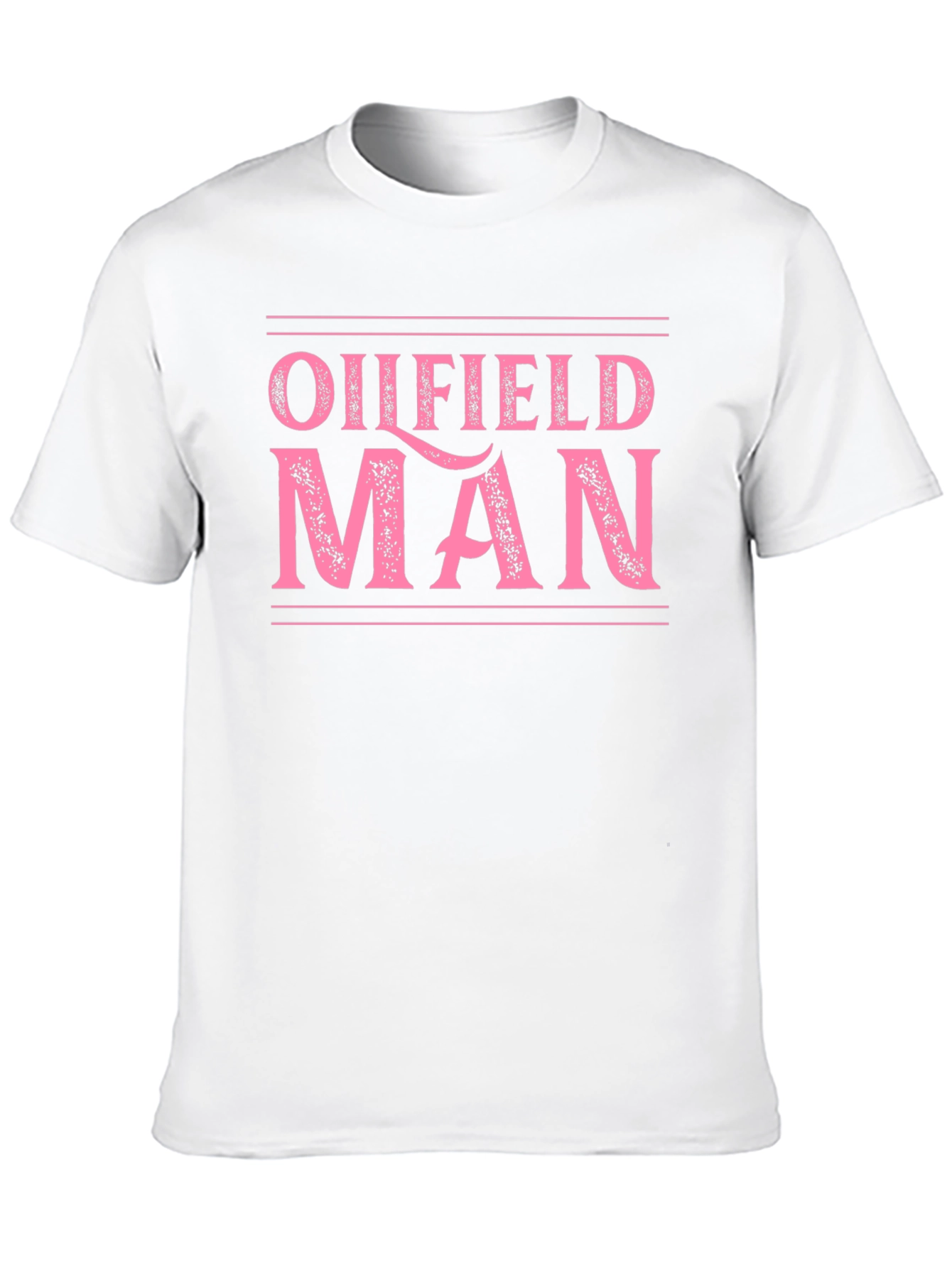Oilfield Man Graphic Tee - Black Cotton T-Shirt