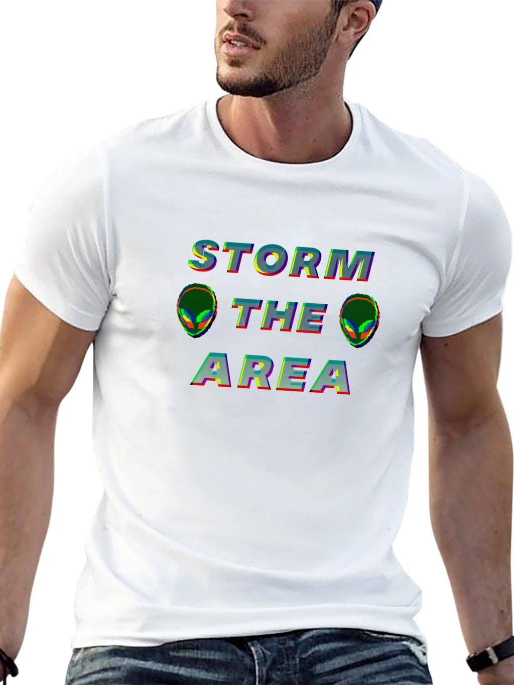 Storm The Area Alien Graphic Tee