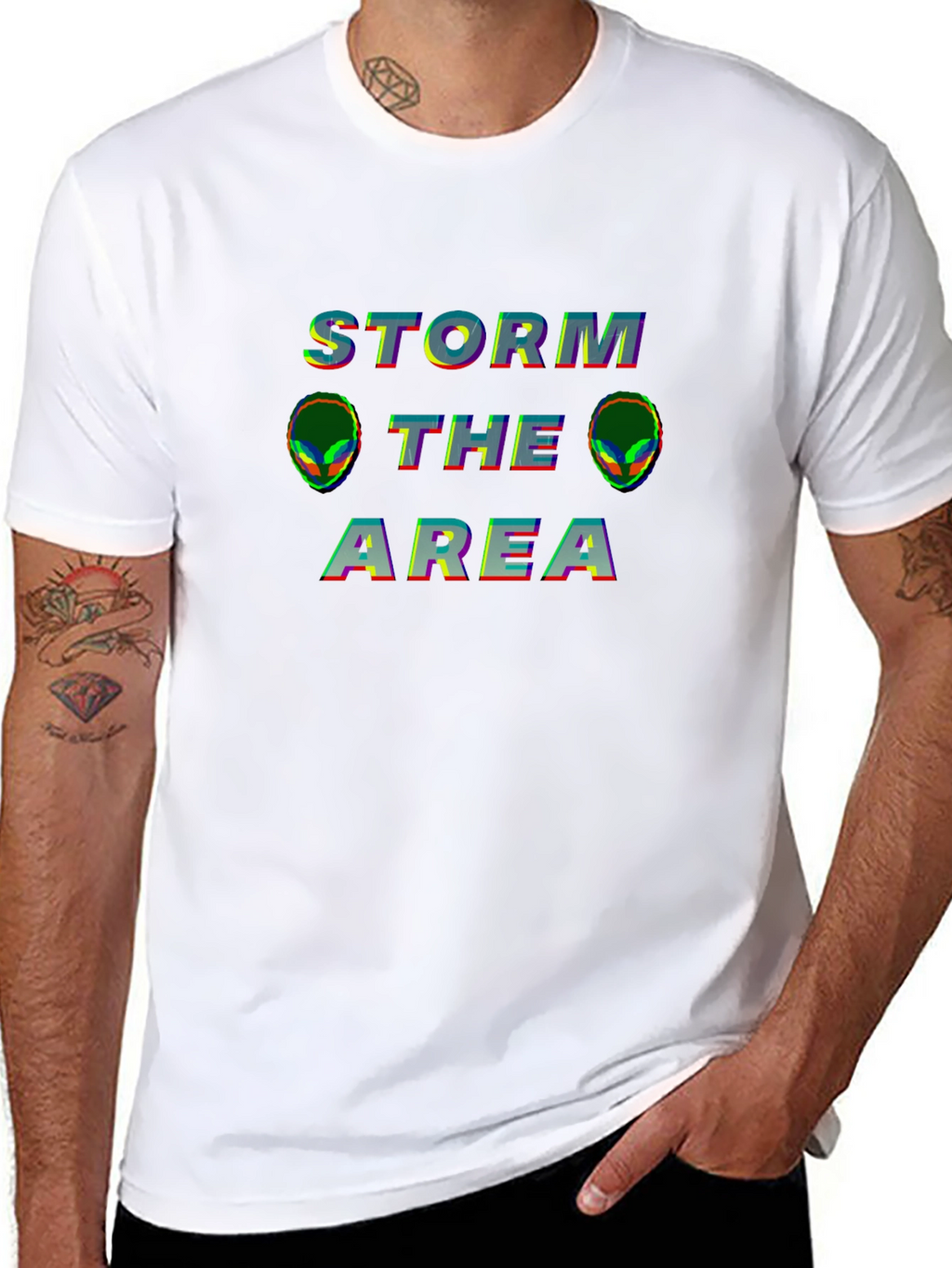 Storm The Area Alien Graphic Tee